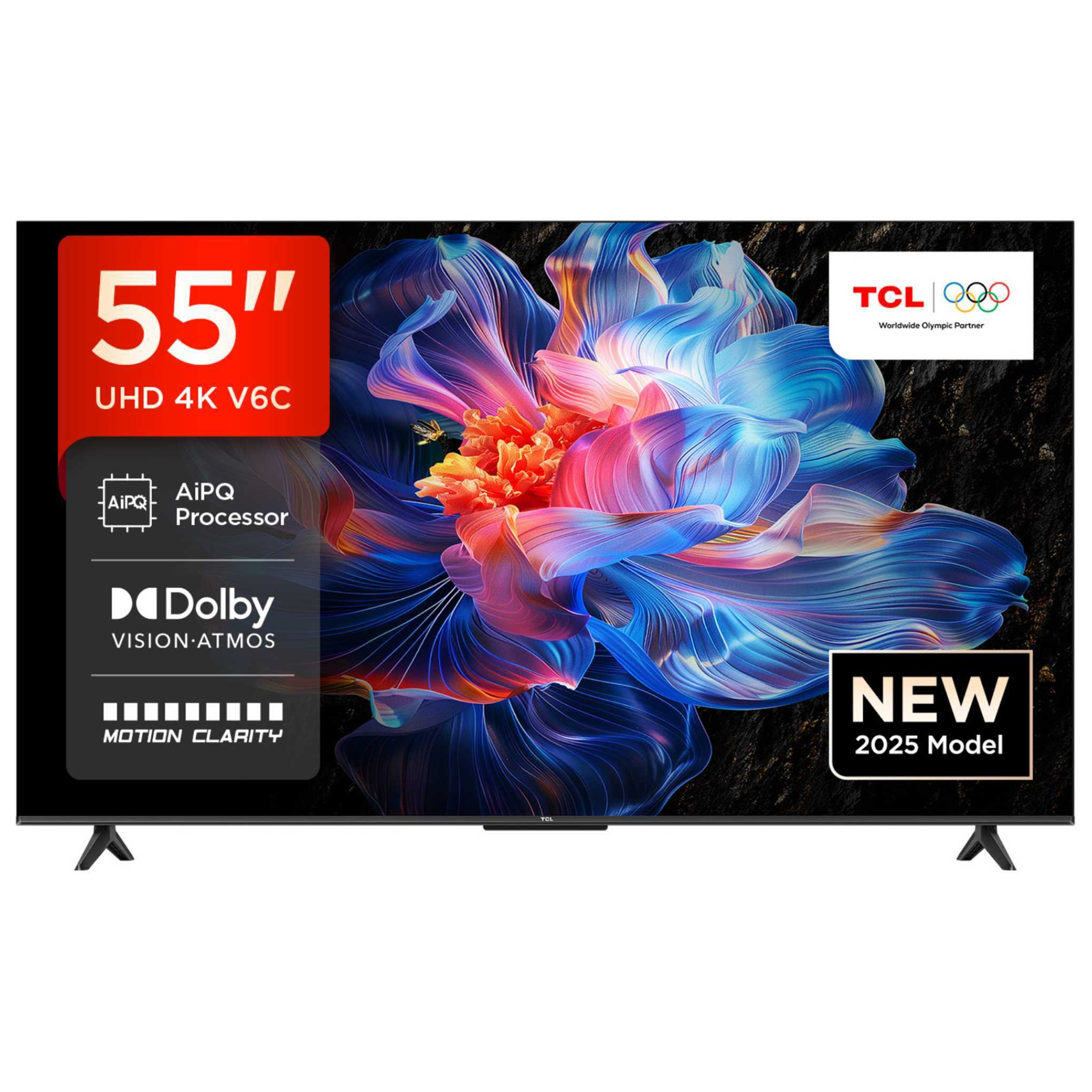 TCL 55V6C UK 55 4K Ultra HD HDR Smart Direct LED TV Dolby Vision Dolby