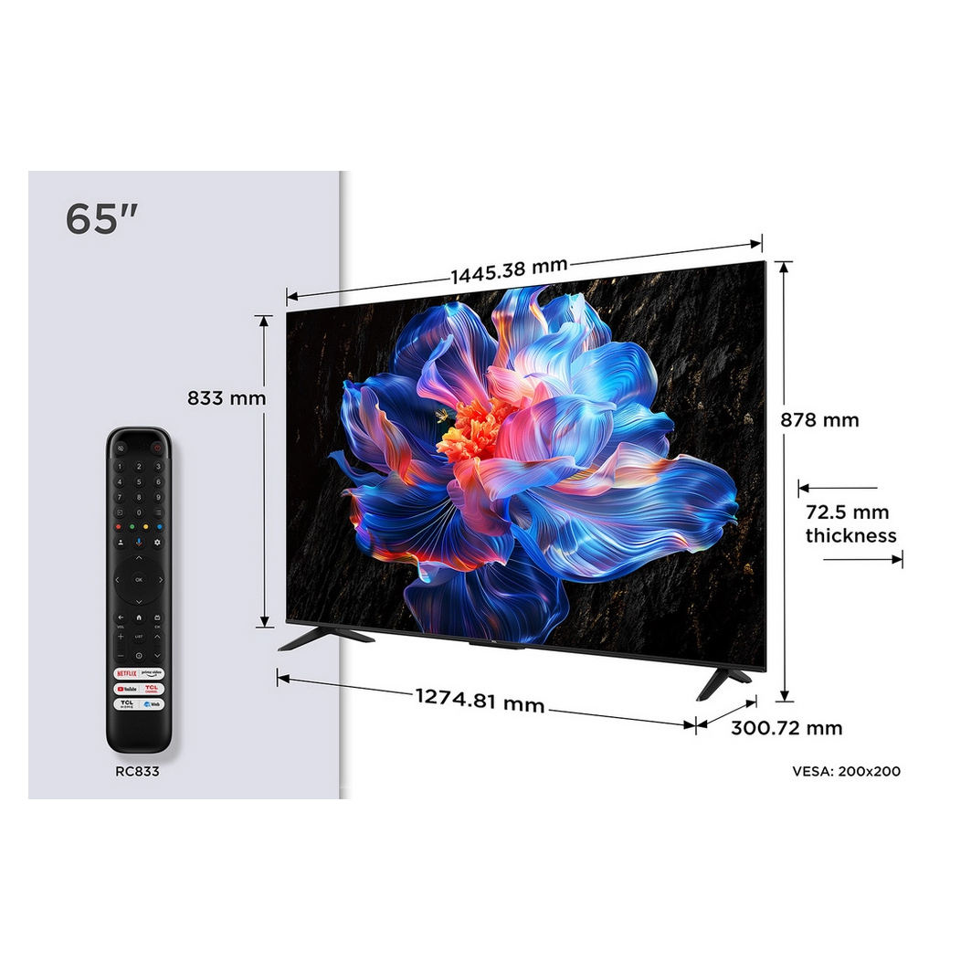 TCL 65V6C UK 65 4K Ultra HD HDR Smart Direct LED TV Dolby Vision Dolby, photo 2