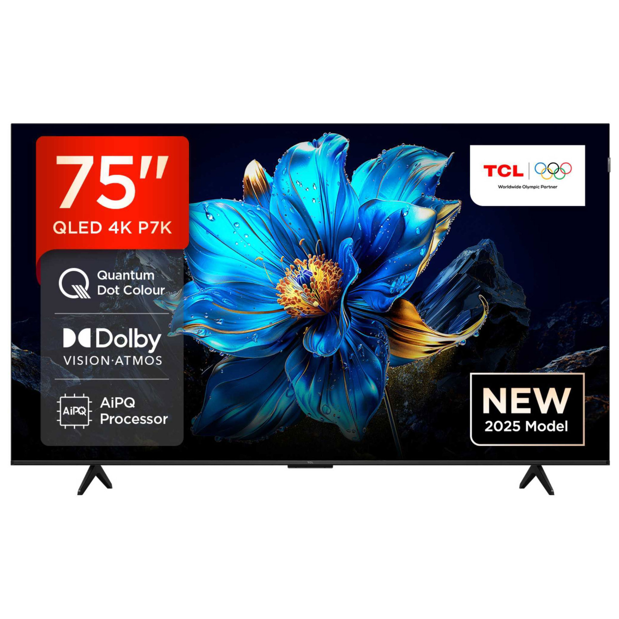 TCL 75P7K UK 75 4K Ultra HD HDR Smart QLED Direct LED TV Dolby Vision