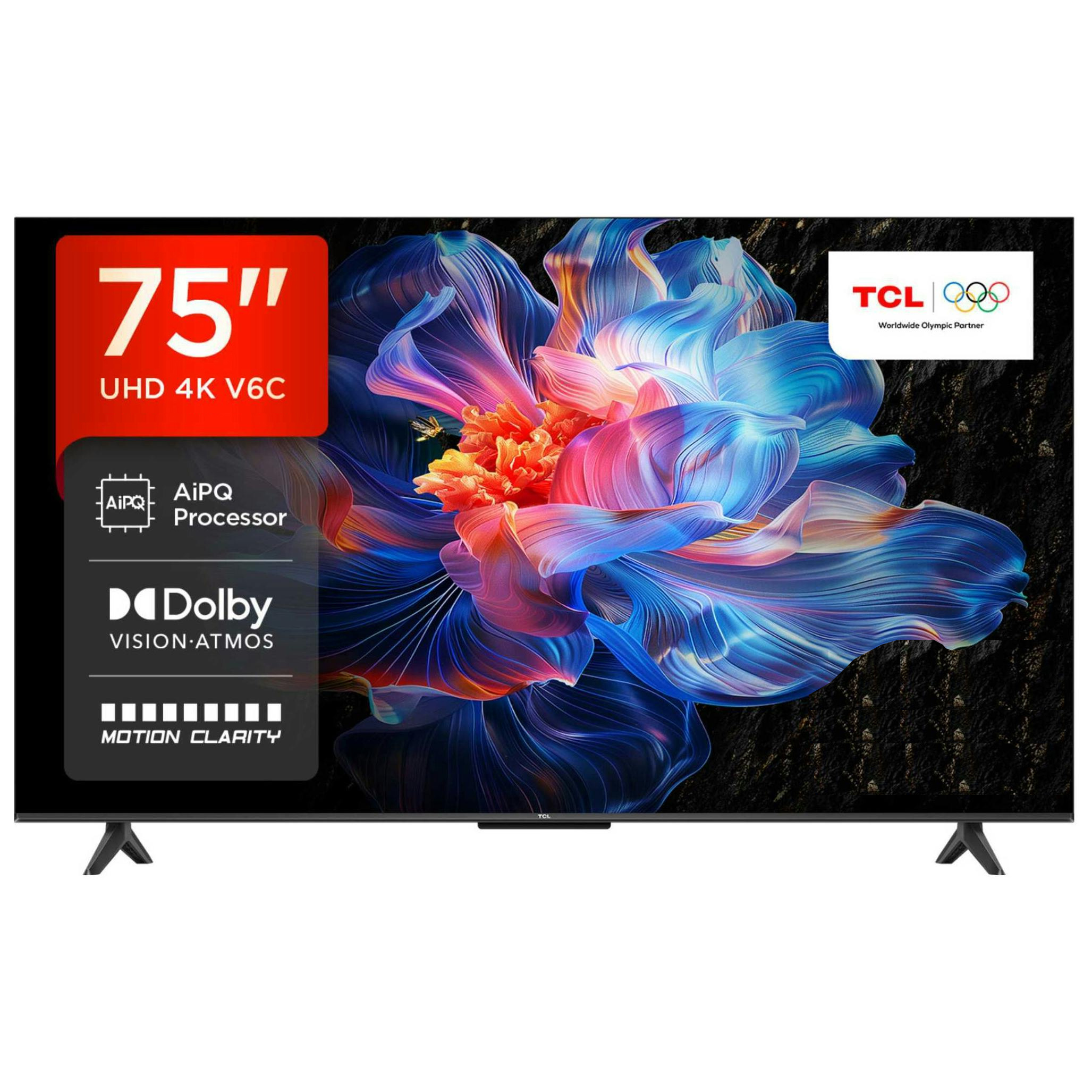 TCL 75V6C UK 75 4K Ultra HD HDR Smart Direct LED TV Dolby Vision Dolby