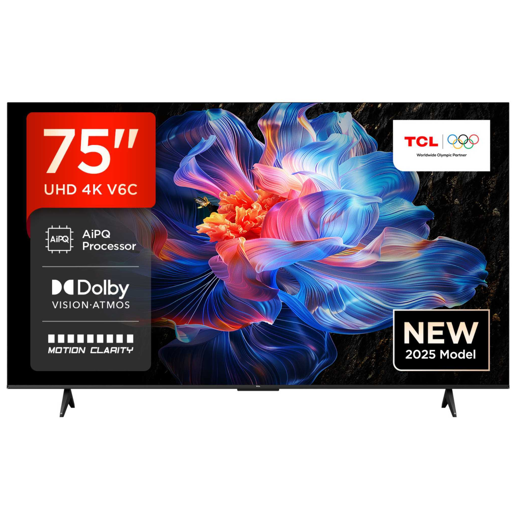 TCL 75V6C UK 75 4K Ultra HD HDR Smart Direct LED TV Dolby Vision Dolby