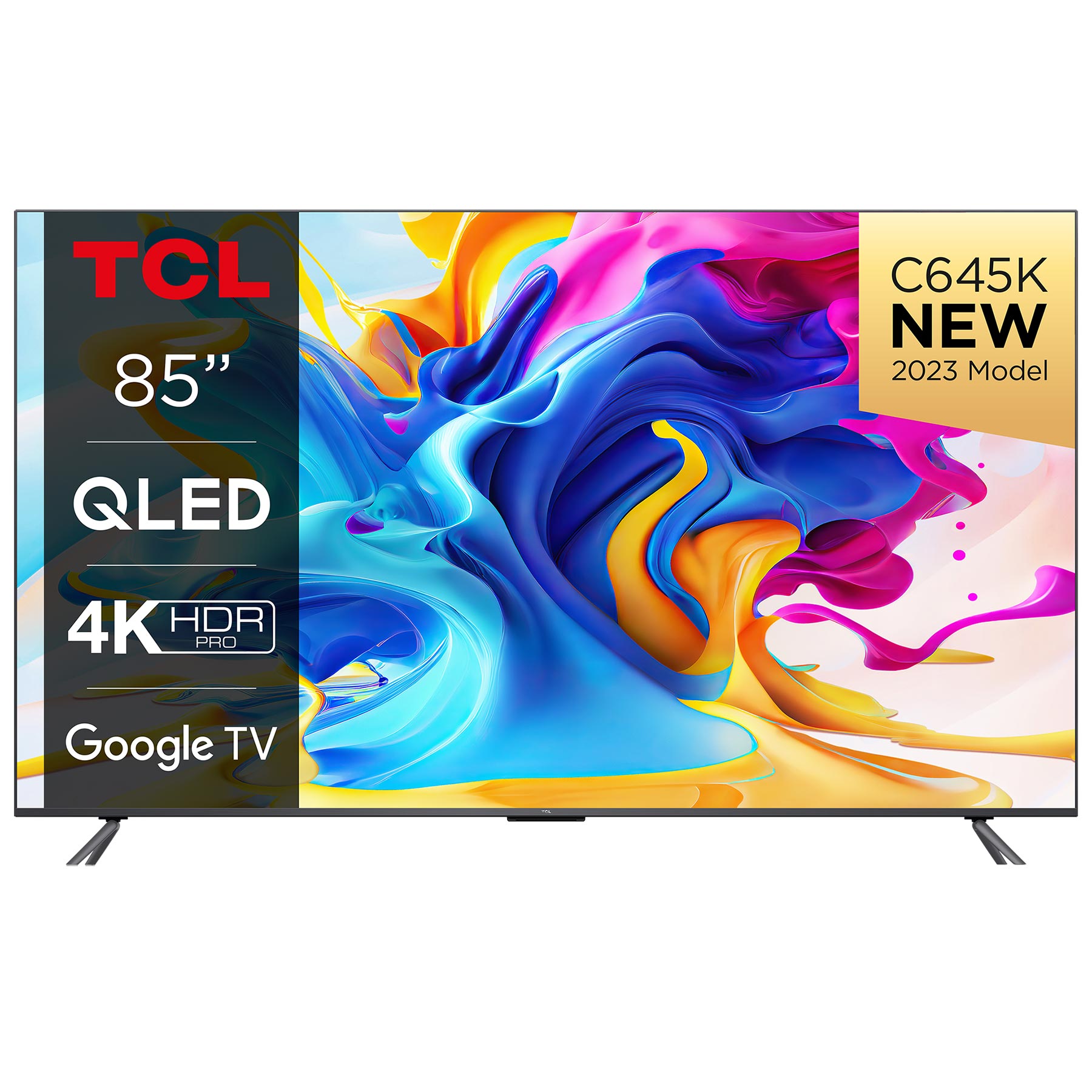 TCL 85C645K 85 4K HDR UHD Smart QLED TV Dolby Vision Dolby Atmos