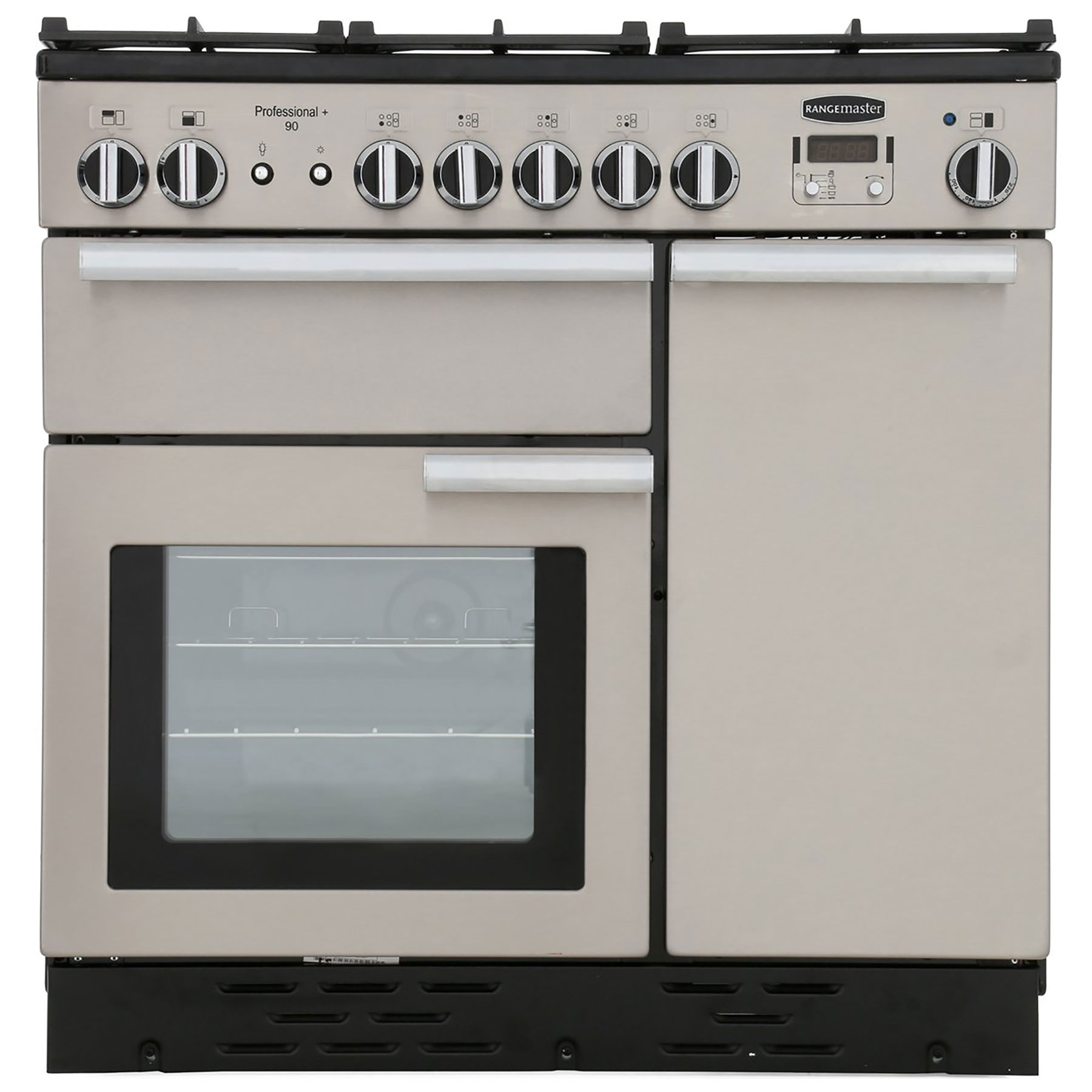 Image of Rangemaster 86870 90cm Wide Professional Plus Gas Range Cooker in Stai