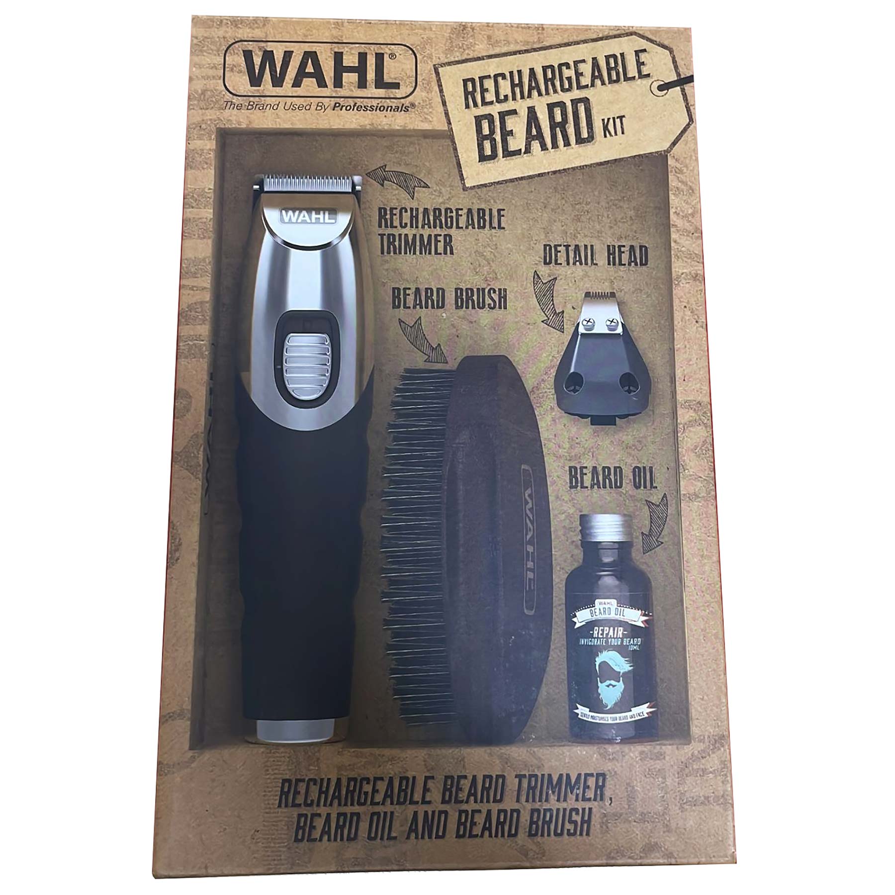Wahl 9893 800 Rechargeable Beard Trimmer Kit PER0034GE