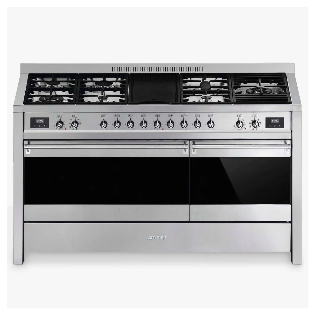 Smeg A5 81 150cm Opera Dual Fuel Range Cooker in Stainless Steel with