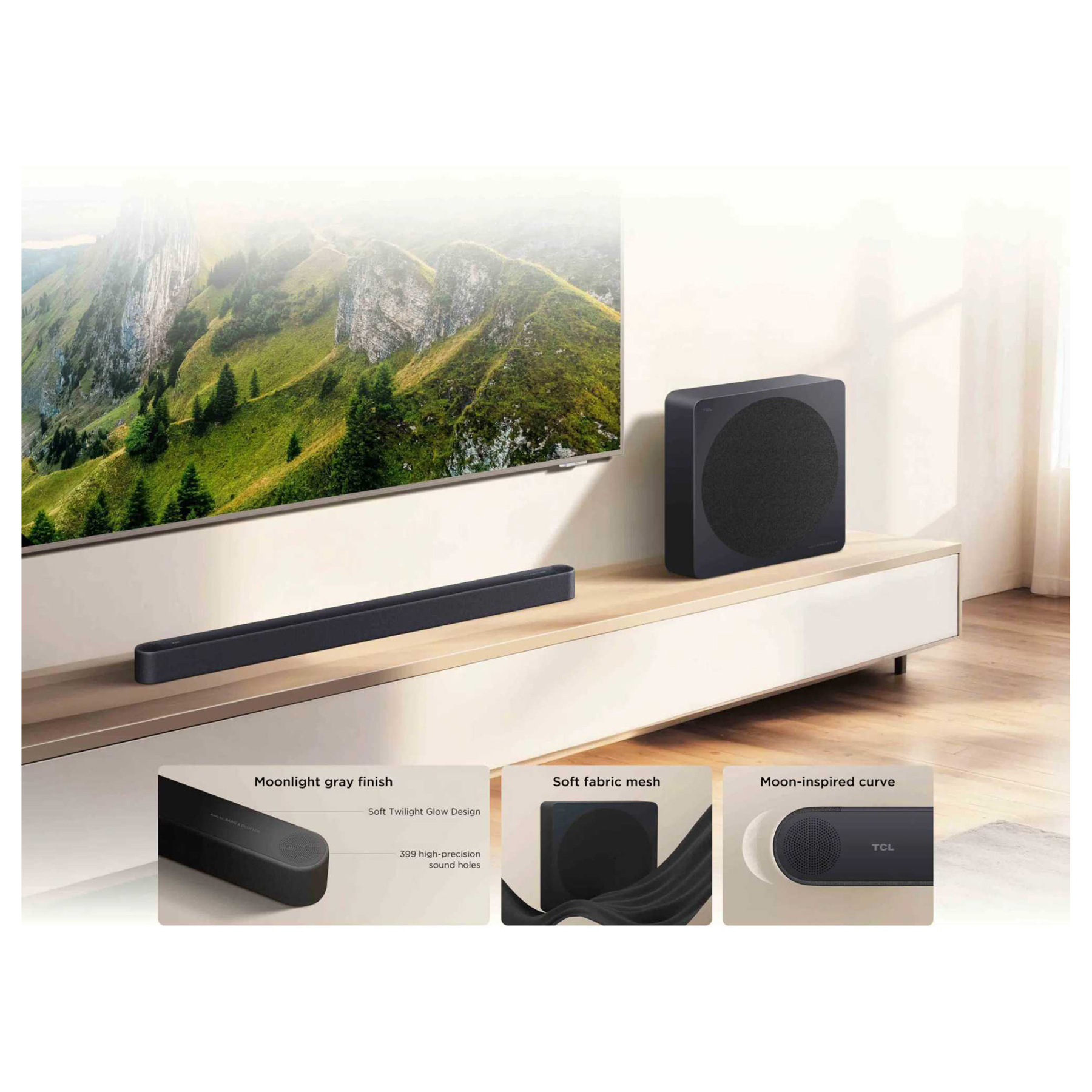 TCL A65K UK 3 1 2Ch Dolby Atmos Soundbar Wireless Subwoofer Audio by B, photo 5