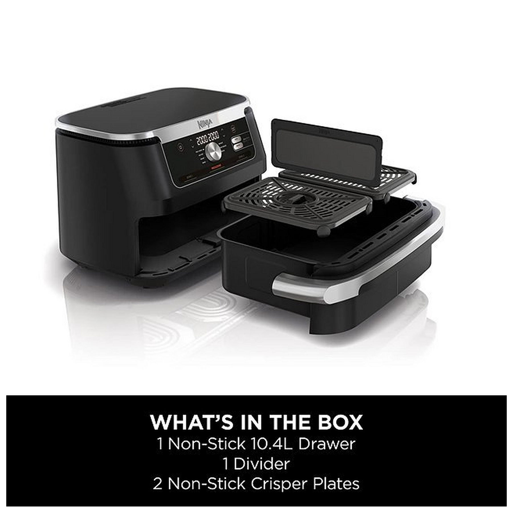 Ninja AF500UK Ninja 10 4L Foodi FlexDrawer Dual Zone Air Fryer in Blac, photo 2