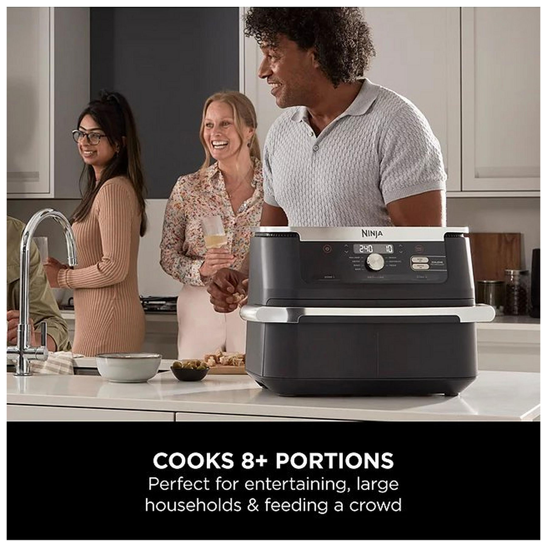 Ninja AF500UK Ninja 10 4L Foodi FlexDrawer Dual Zone Air Fryer in Blac, photo 5