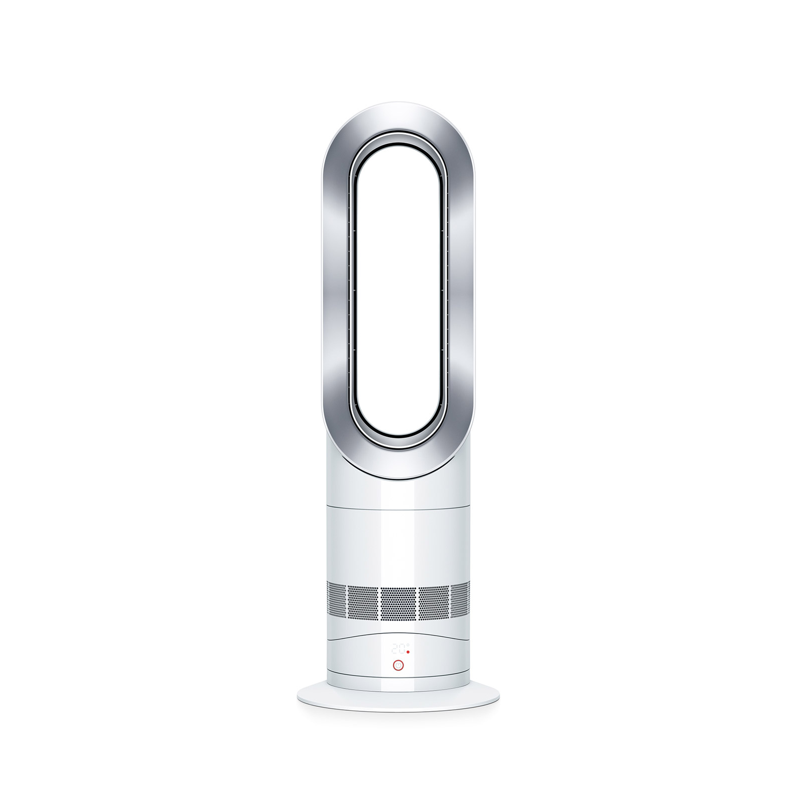 Dyson AM09 WHITE Hot Cool Fan Heater in White Nickel