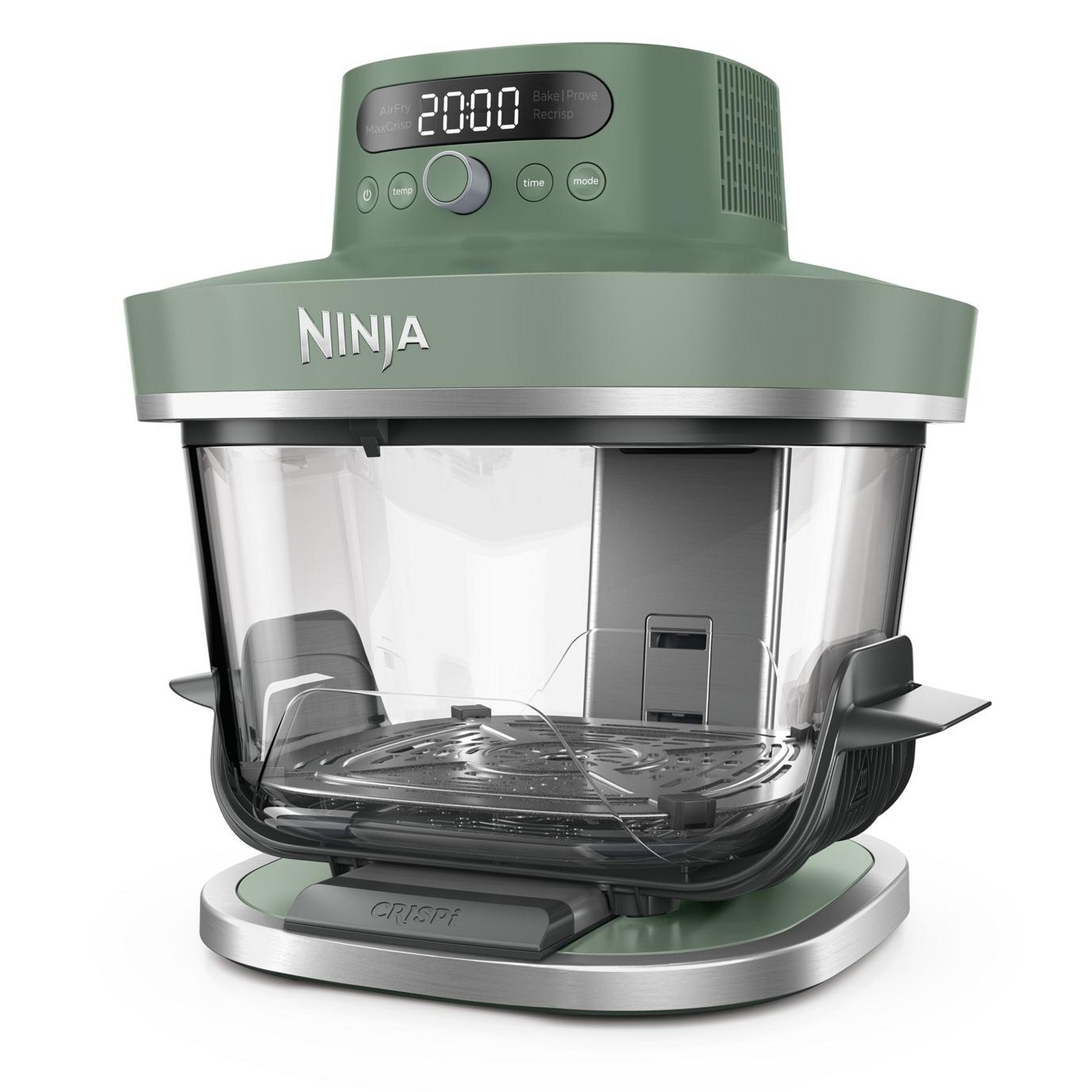 Ninja CRISPi PRO 5-in-1 XL Glass Air Fryer - Moss Green, AS090UKGN, photo 4