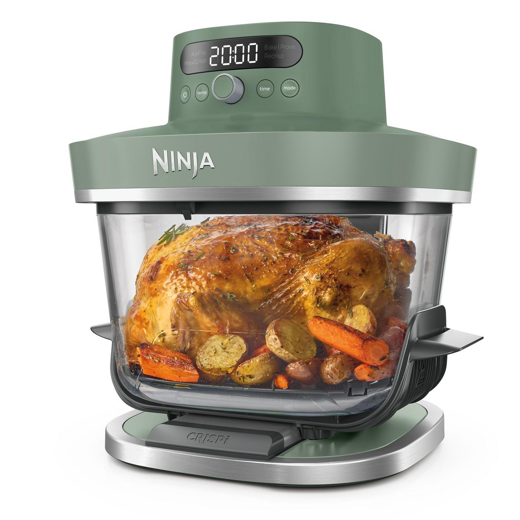 Ninja CRISPi PRO 5-in-1 XL Glass Air Fryer - Moss Green, AS090UKGN, photo 5