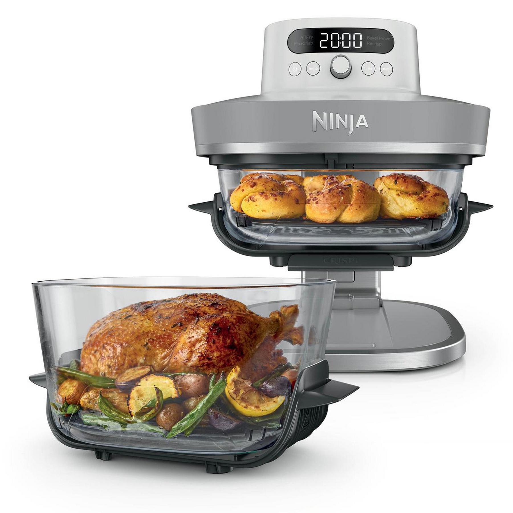 Ninja AS090UKWH CRISPi PRO 5 in 1 Glass Air Fryer in White, photo 4