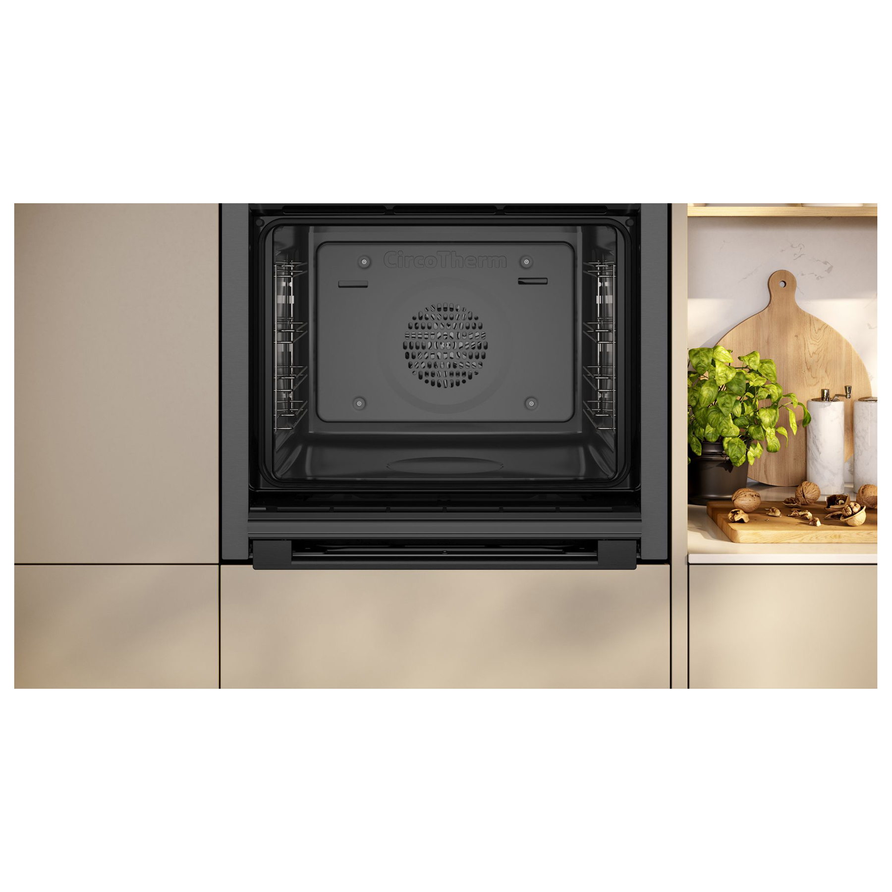 Neff B3ACE4AG3B N50 Built In Electric Single Oven in Graphite Grey 71L, photo 3