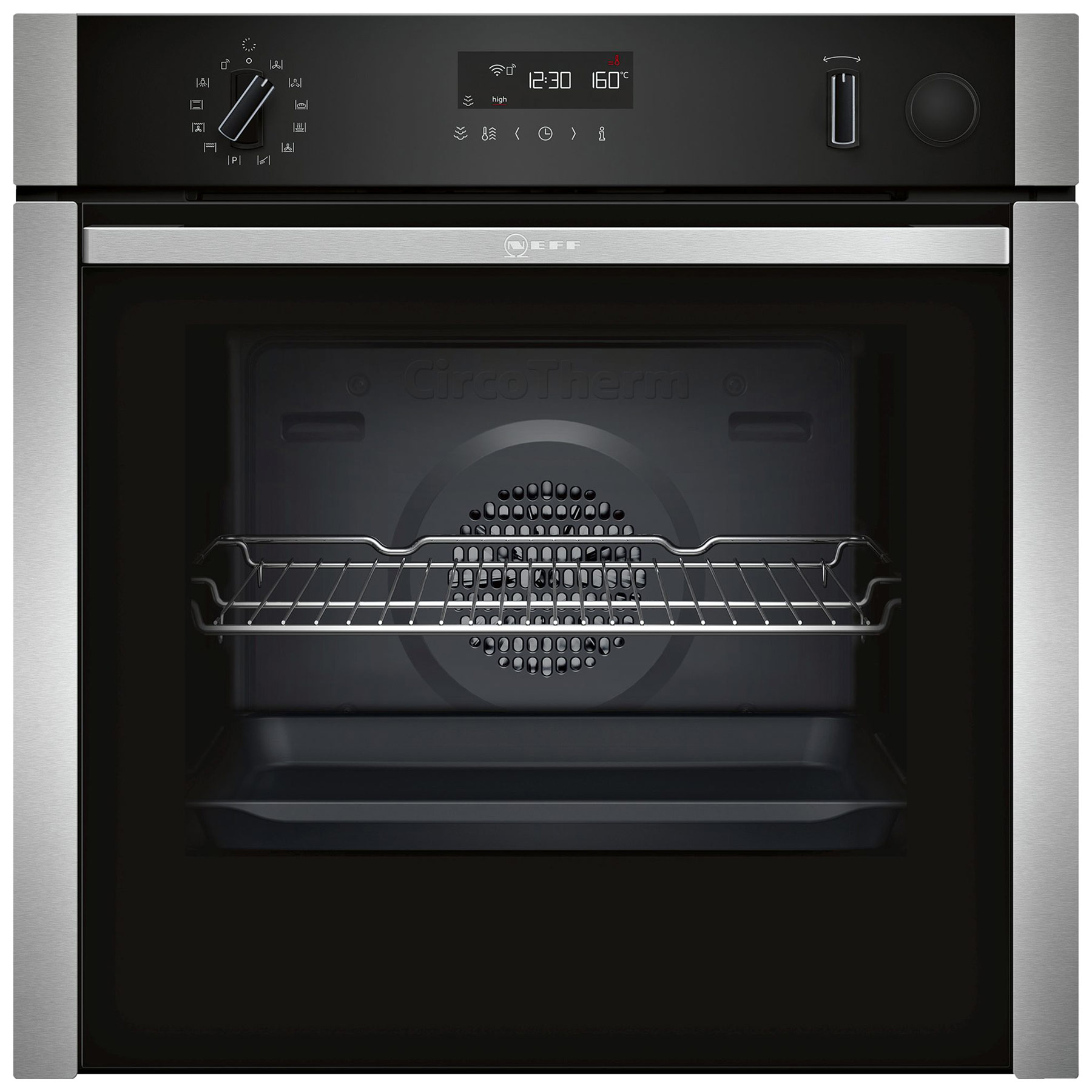 Image of Neff B3AVH4HH0B N50 Built In Electric Single Oven in Black 71L S H Doo
