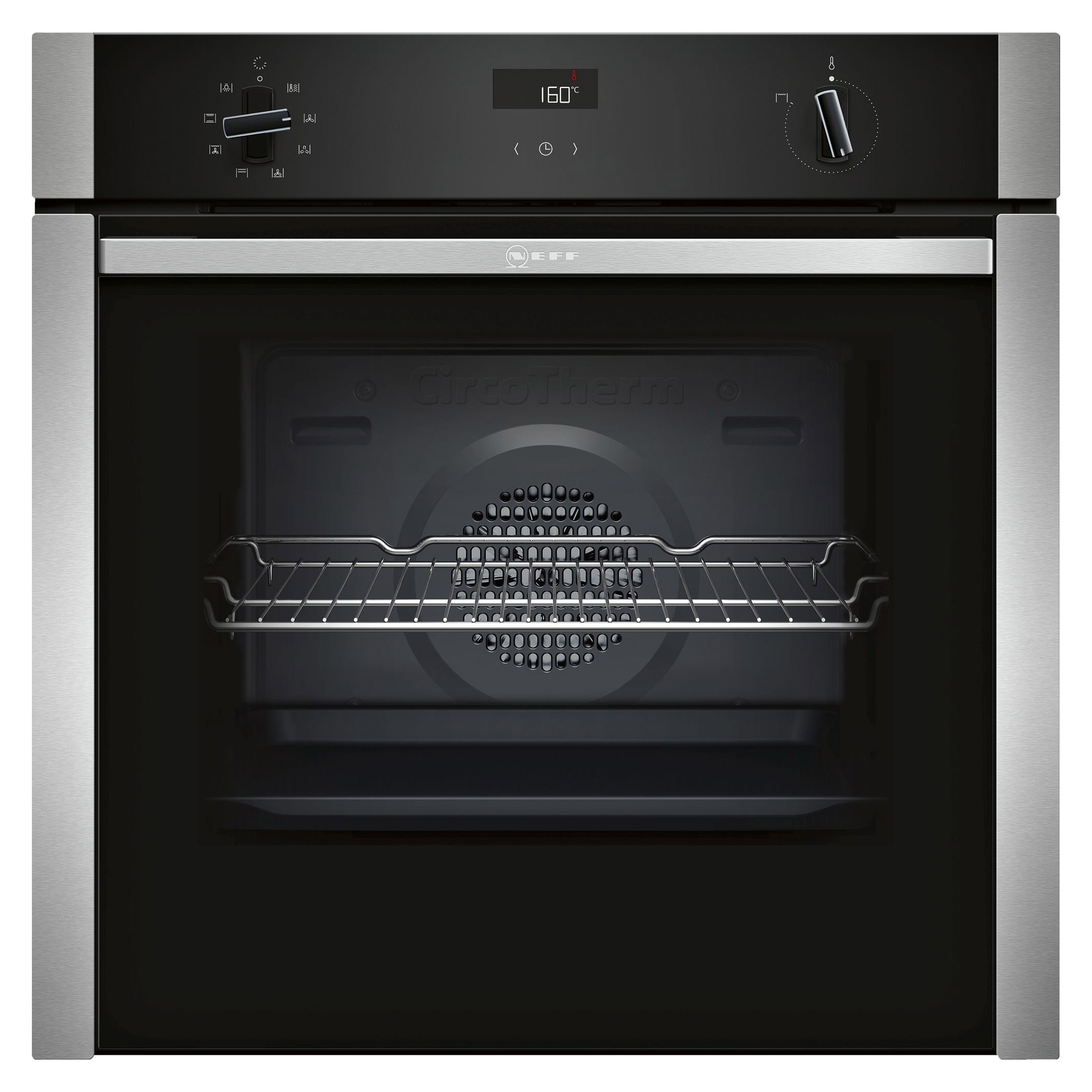 Neff B4ACF1AN0B N50 Built In Electric Single Oven St Steel 71L S H Doo