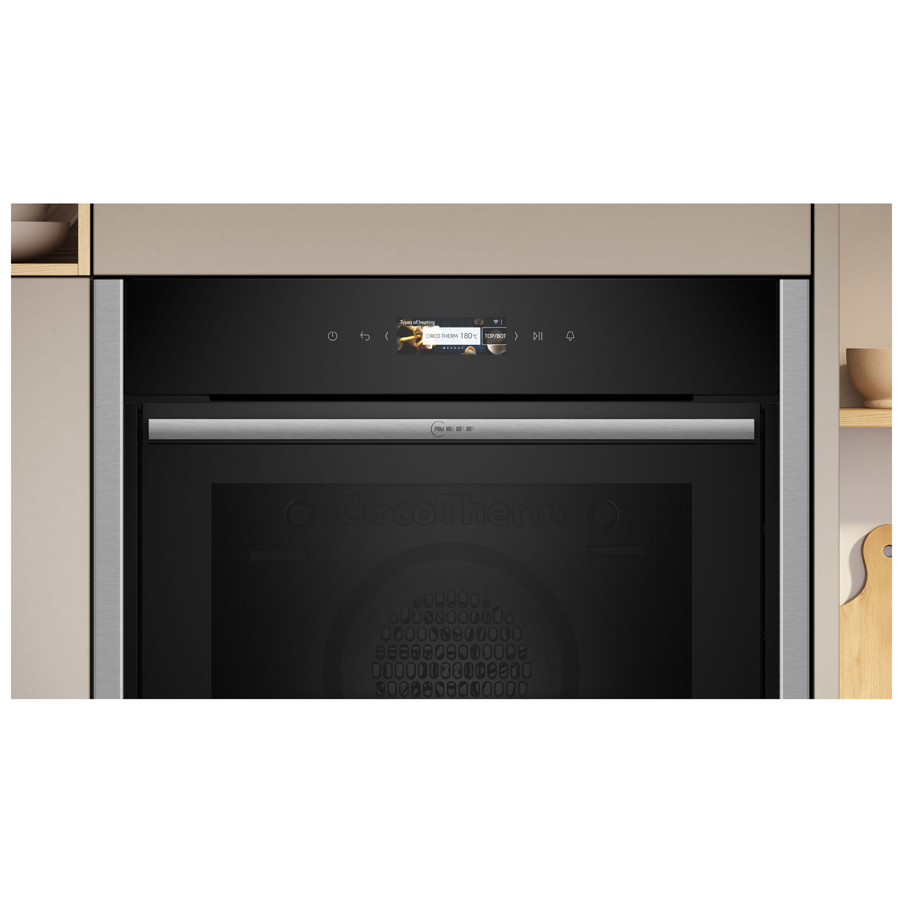 Neff B54CR31N0B N70 Built In Electric Single Oven in Black with Stainl, photo 2