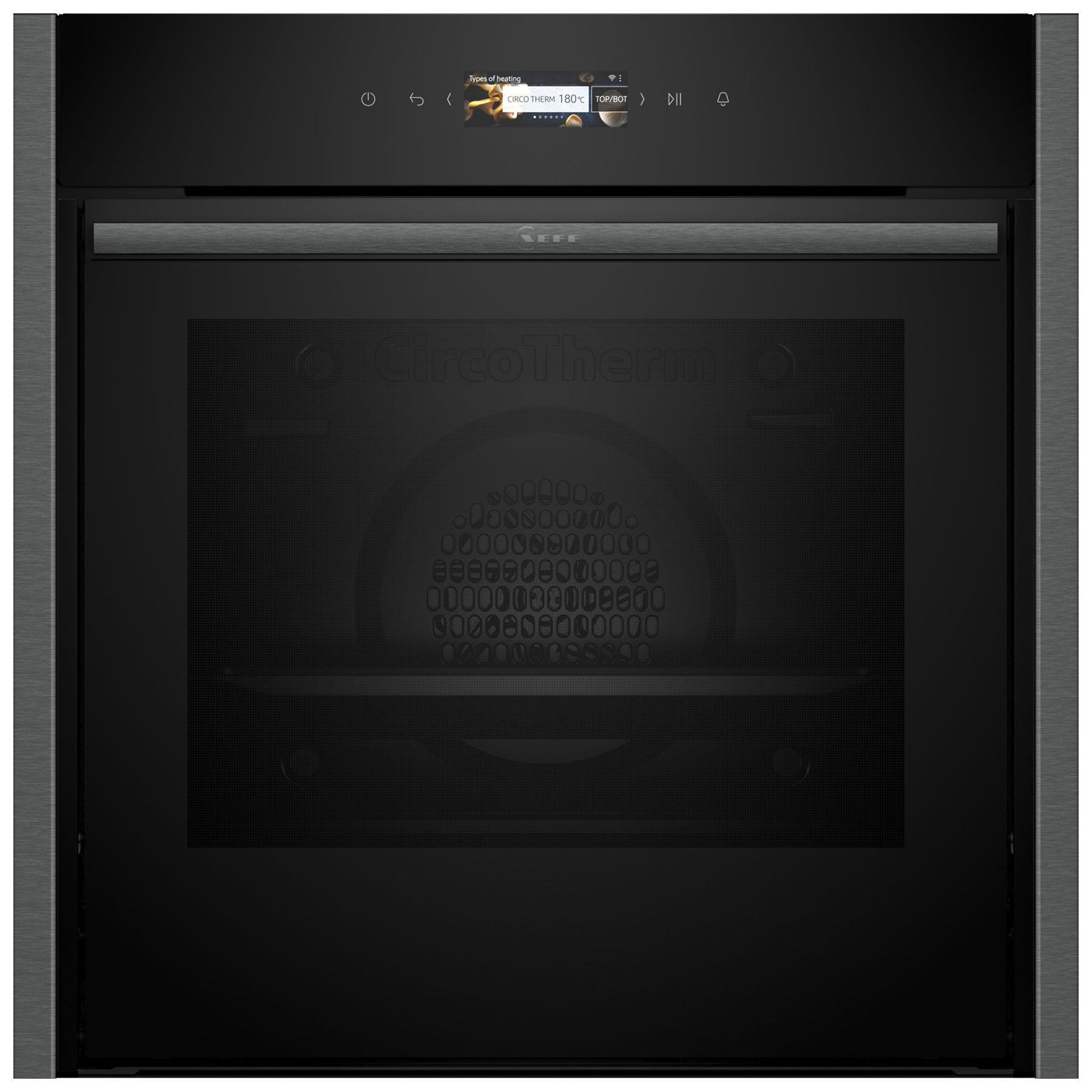 Neff B54CR71G0B N70 Built In Electric Pyrolytic Oven in Black with Gra