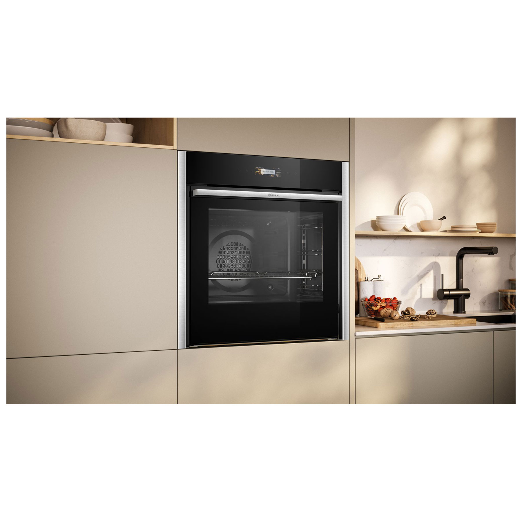 Neff B54CR71N0B N70 Built In Electric Pyrolytic Oven in Black with Sta, photo 3