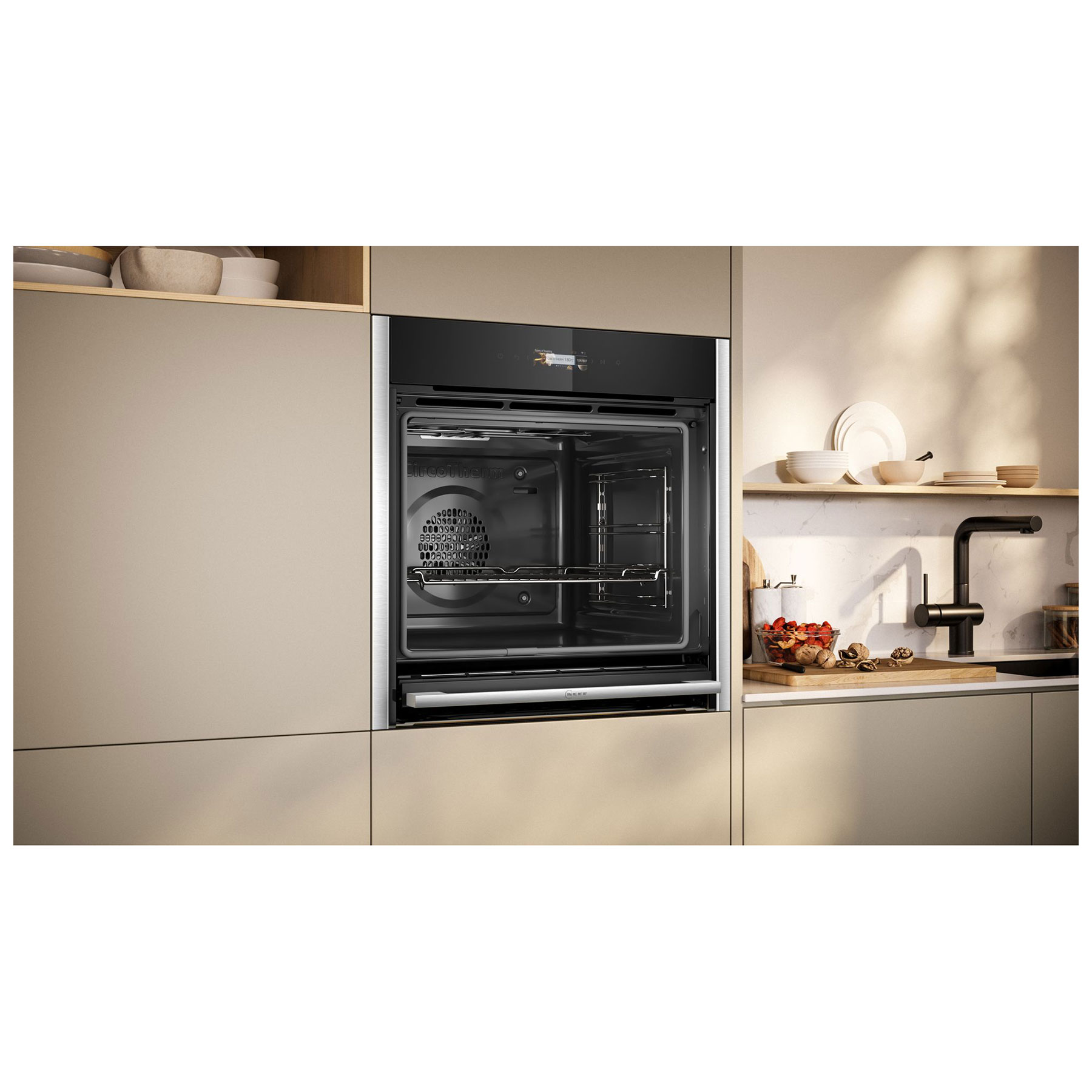 Neff B54CR71N0B N70 Built In Electric Pyrolytic Oven in Black with Sta, photo 4