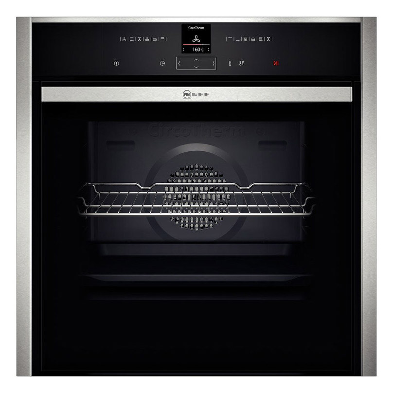 Image of Neff B57CR22N0B N70 Built In Electric Pyrolytic Oven St Steel 71L S H