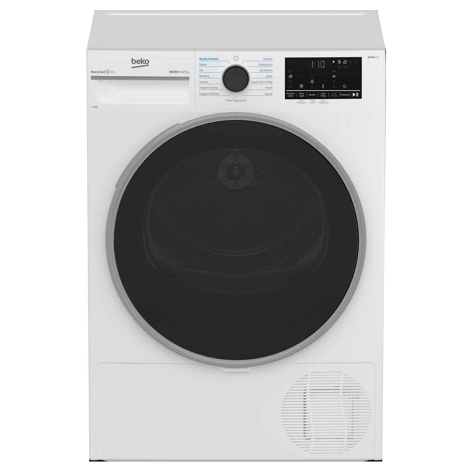 Beko B5T4923NIW 9kg Heat Pump Condenser Dryer in White A Rated Sensor