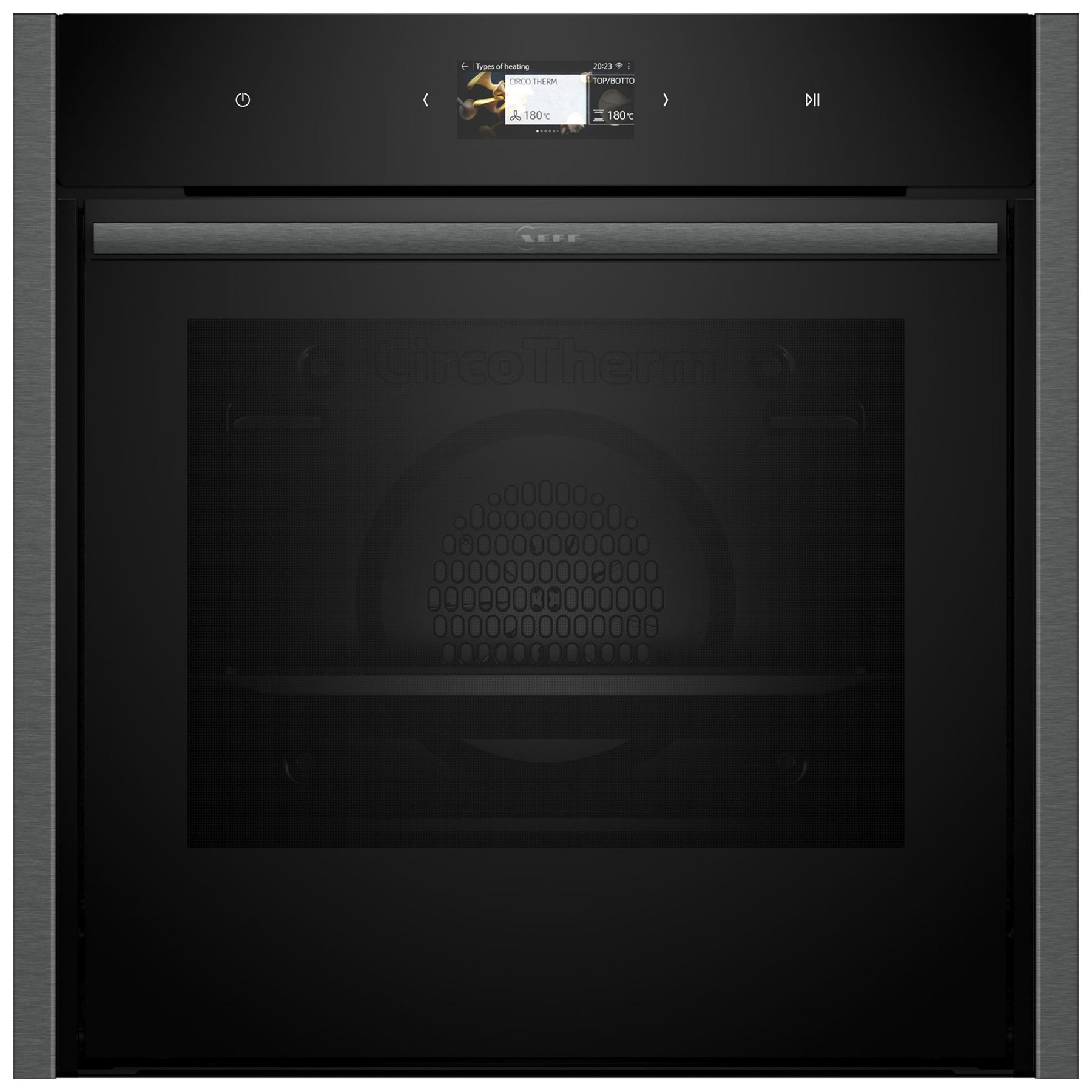 Neff B64CS71G0B N90 Built In Electric Pyrolytic Oven in Black with Gra