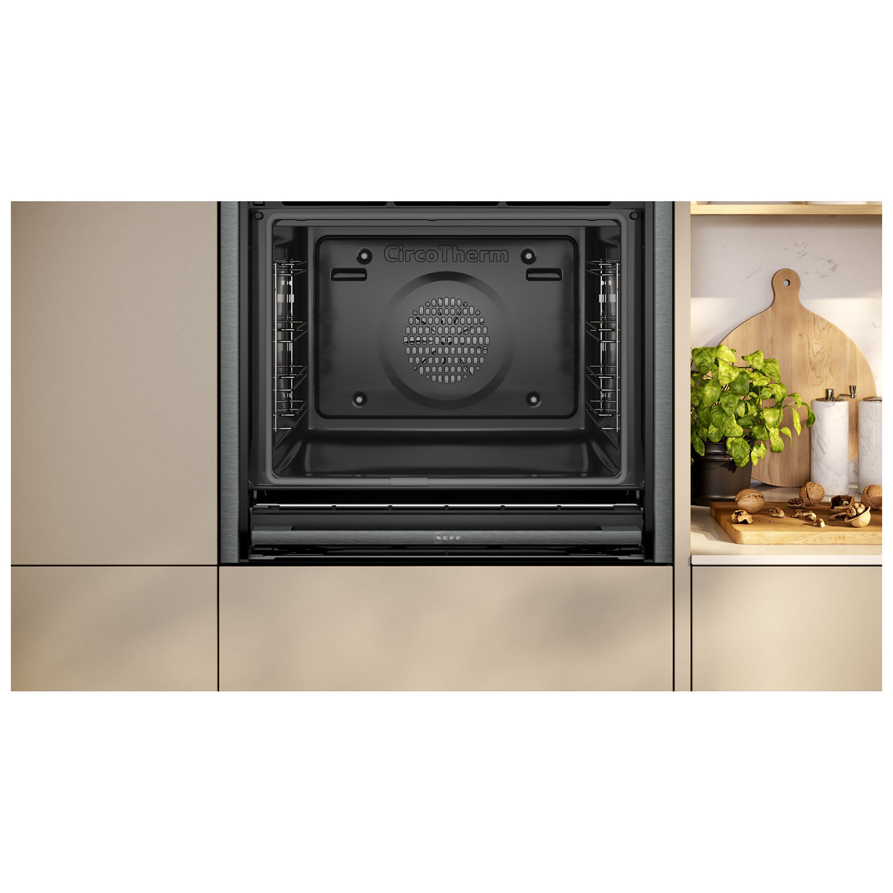 Neff B64CS71G0B N90 Built In Electric Pyrolytic Oven in Black with Gra, photo 3