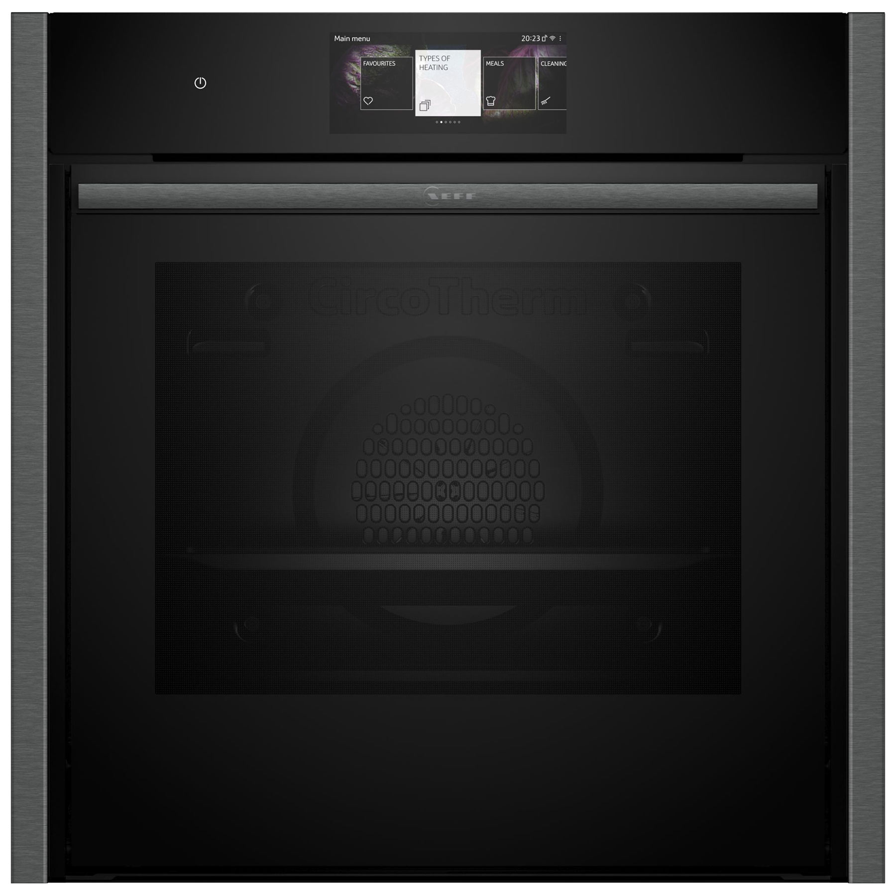 Neff B64CT73G0B N90 Built In Electric Pyrolytic Oven in Black with Gra