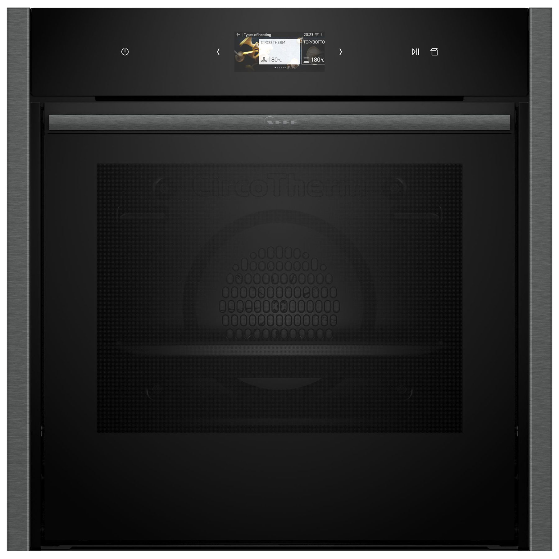 Neff B64VS71G0B N90 Built In Electric Pyrolytic Oven in Black with Gra