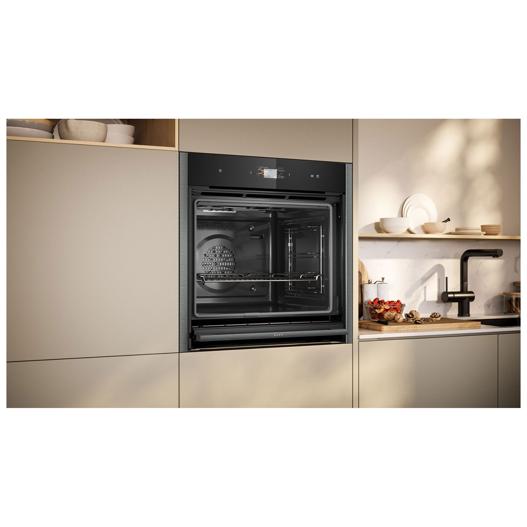 Neff B64VS71G0B N90 Built In Electric Pyrolytic Oven in Black with Gra, photo 5