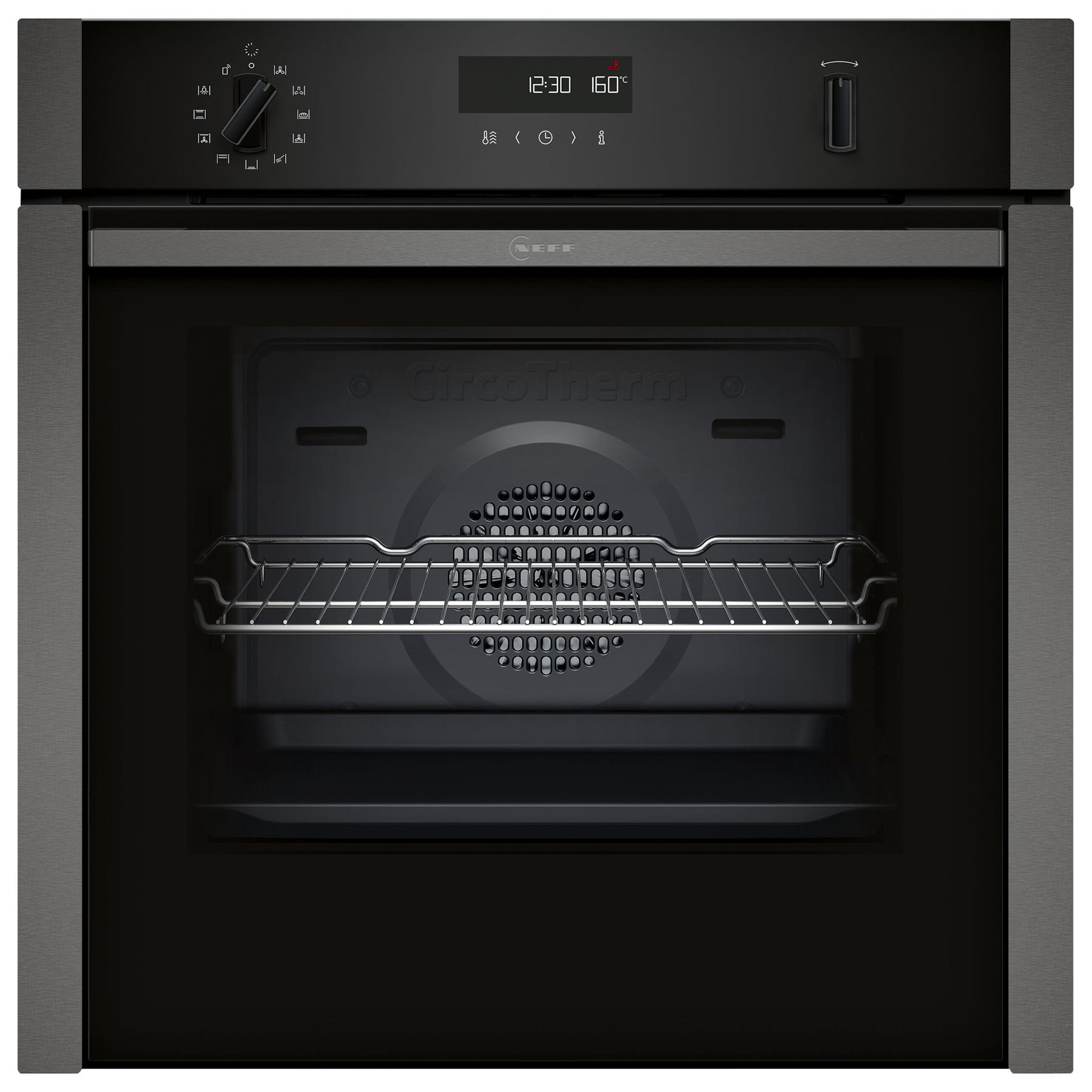 Neff B6ACH7AG7B N50 Built In Electric Pyrolytic Oven in Graphite Grey