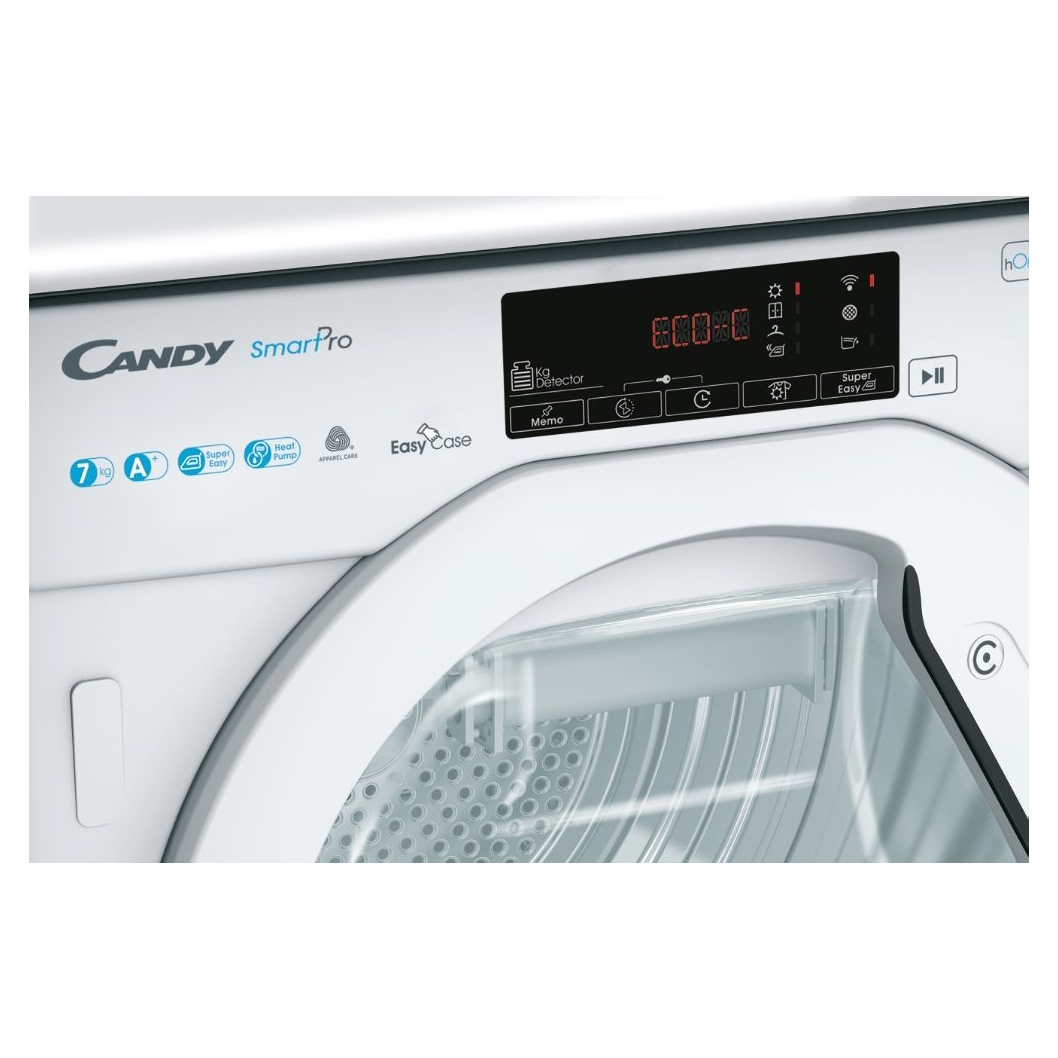 Candy BCTDH7A1TE 7kg Fully Integrated Heat Pump Dryer In White A Rated, photo 2