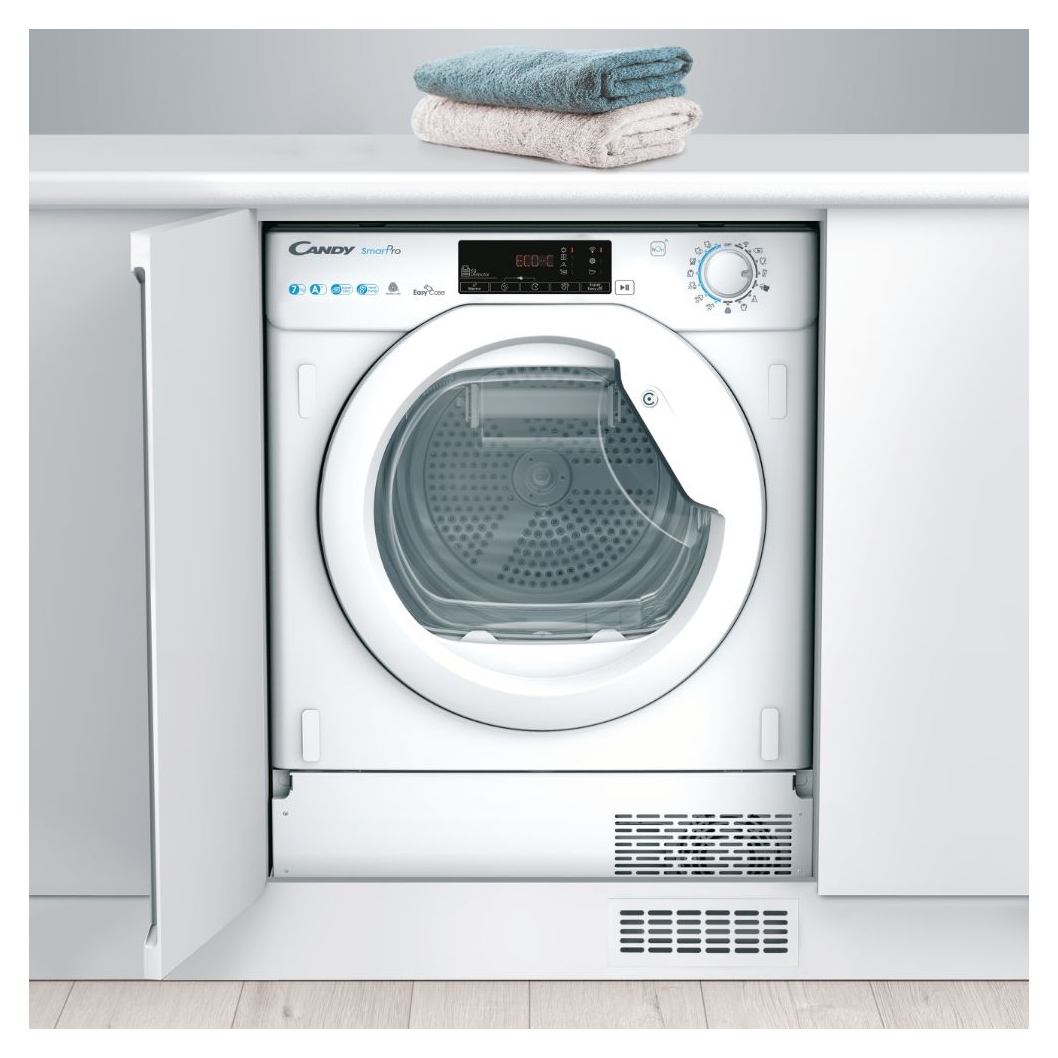 Candy BCTDH7A1TE 7kg Fully Integrated Heat Pump Dryer In White A Rated, photo 4