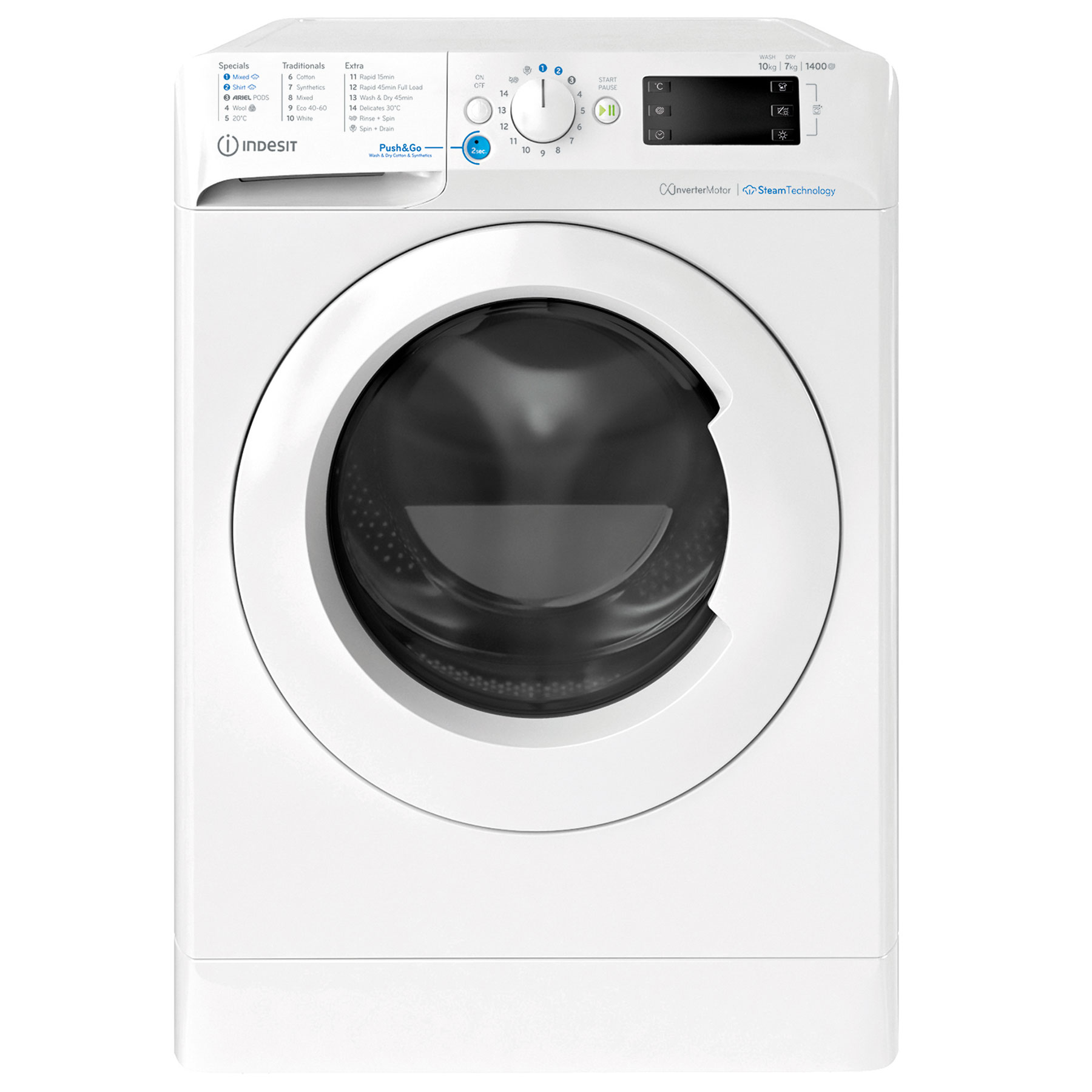 Indesit BDE107436WVUK 10kg/7kg Washer Dryer
