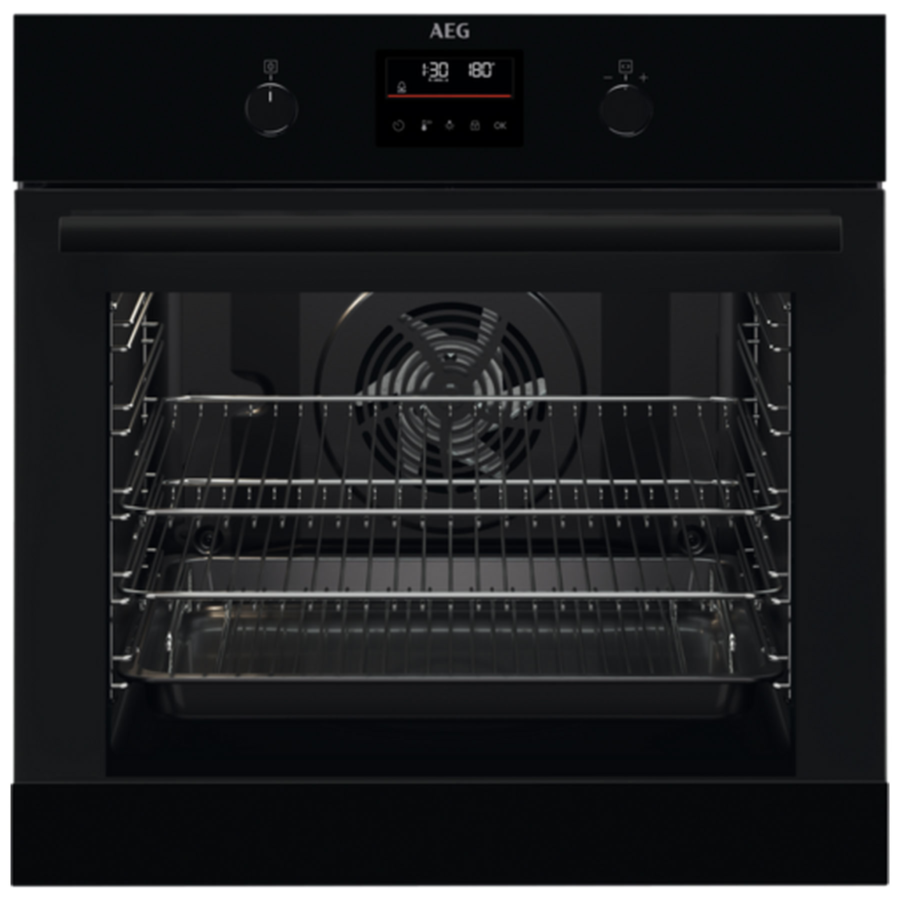 Image of AEG BEX33501EB Built In Electric Single Oven in Black