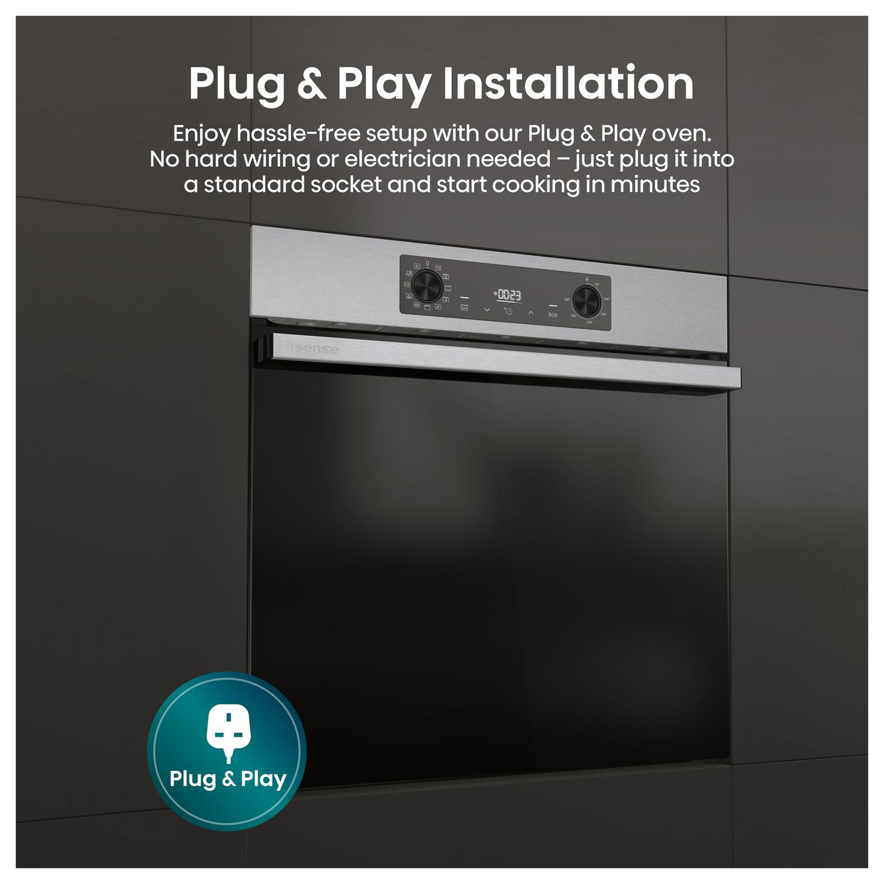 Hisense BI622AXPGUK Built In Electric Single Oven in Stainless Steel 7, photo 5