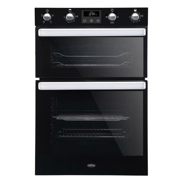 Image of Belling BI902FPBLK Built In Electric Double Oven in Black Programmable