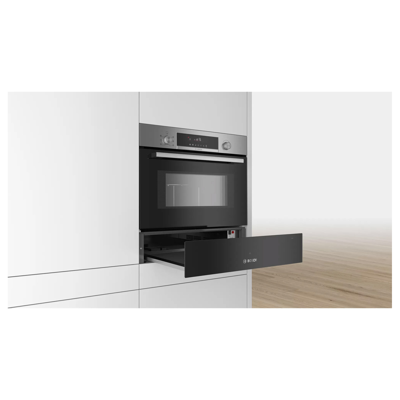Bosch BIC510NB0 Series 6 14cm Built In Warming Drawer in Black, photo 3