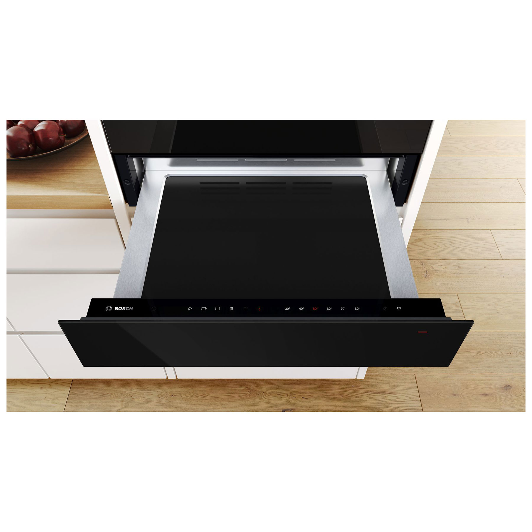 Bosch BIC7101B1B Series 8 14cm Built In Warming Drawer in Black, photo 2