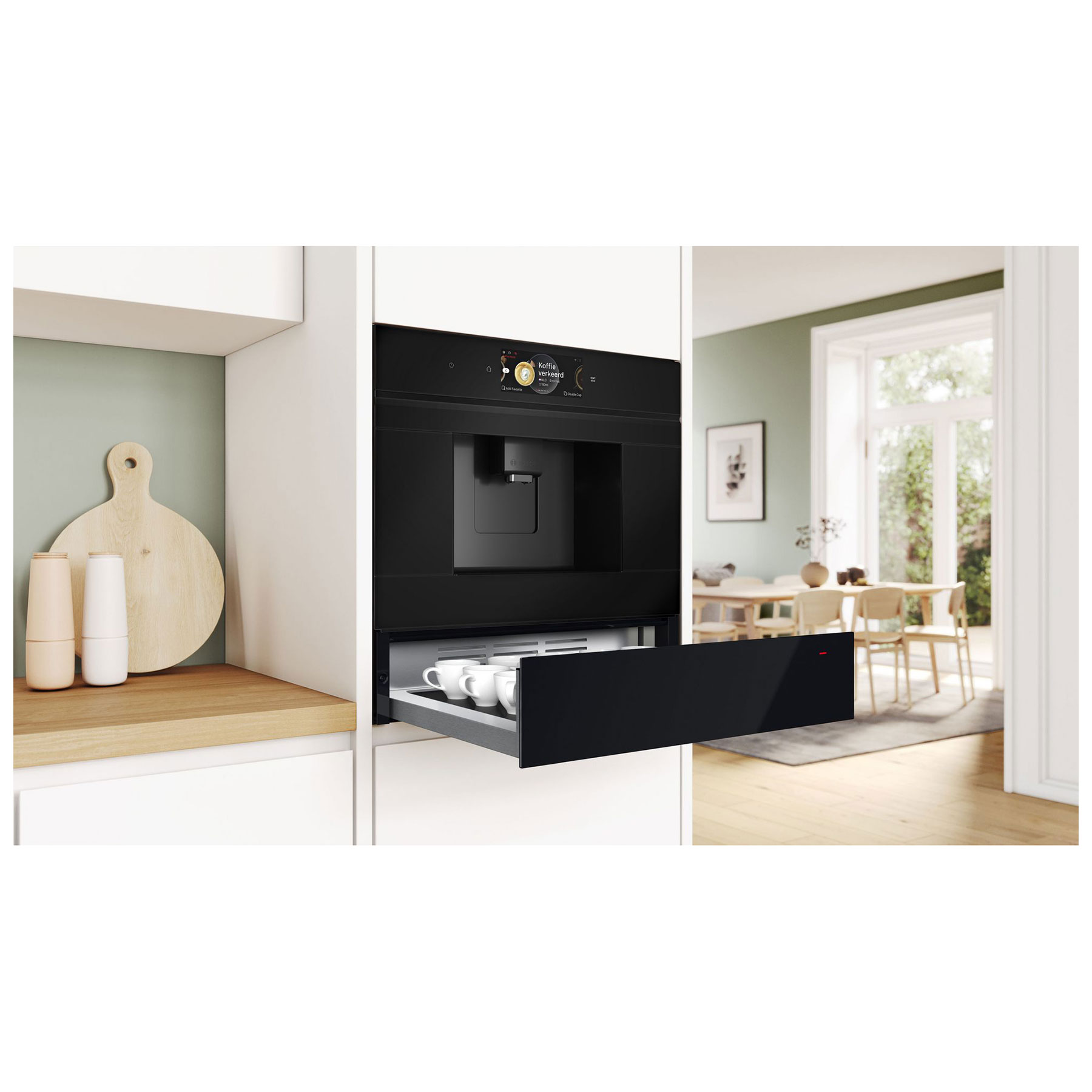 Bosch BIC7101B1B Series 8 14cm Built In Warming Drawer in Black, photo 4