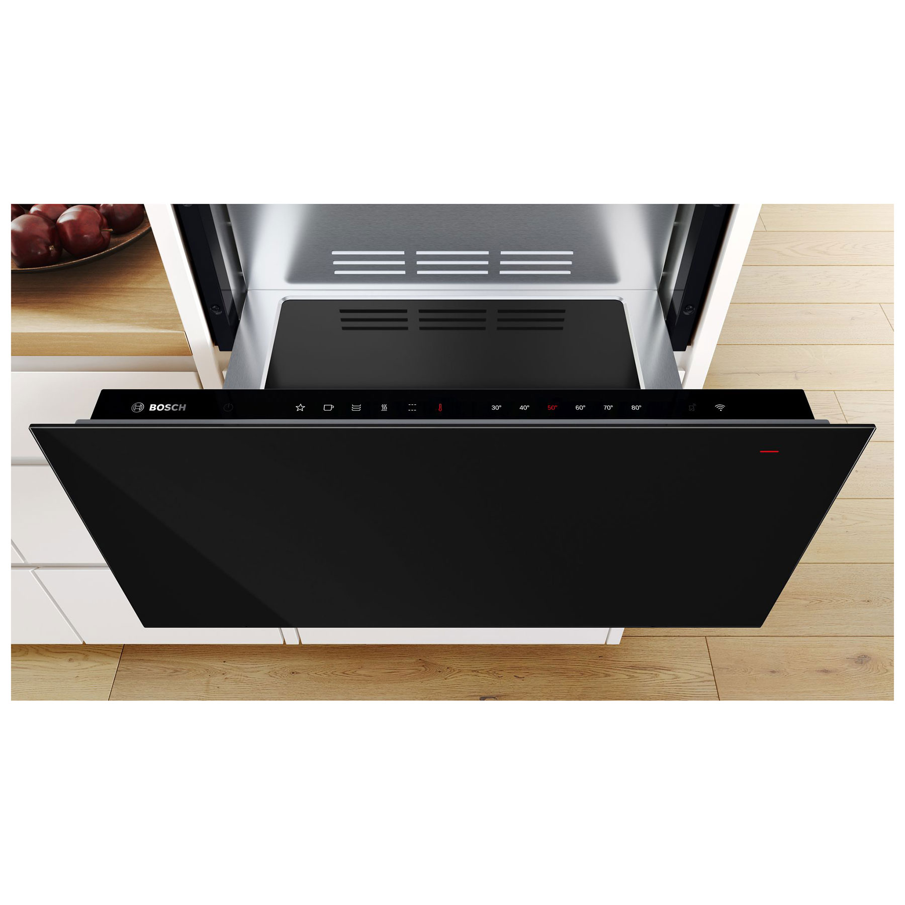 Bosch BID7101B1B Series 8 29cm Built In Warming Drawer In Black, photo 2
