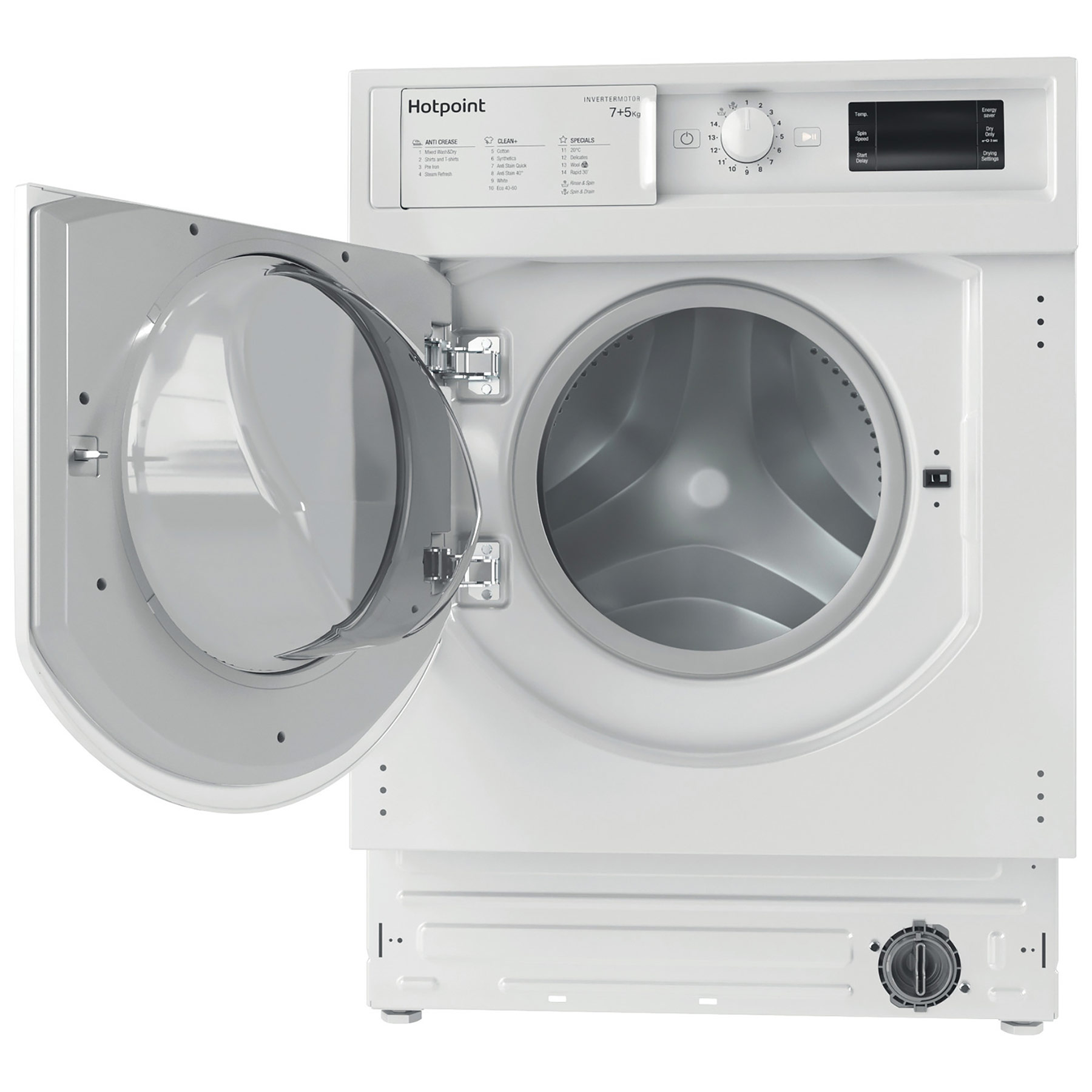 Hotpoint BIWDHG75148 Integrated Washer Dryer 1400 Spin 7kg 5kg E Rated, photo 3