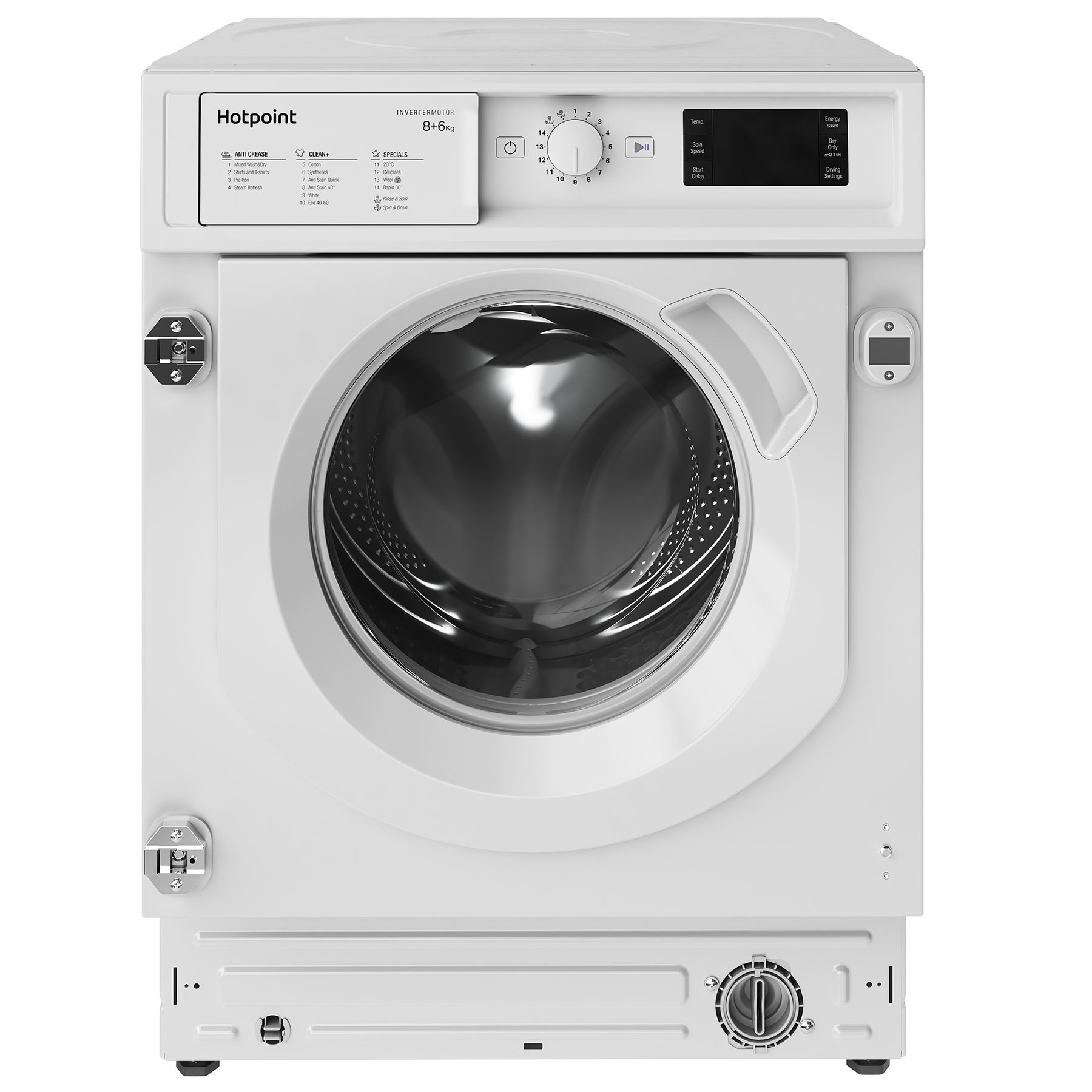 Image of Hotpoint BIWDHG861485 Integrated Washer Dryer 1400rpm 8kg 6kg D Rated