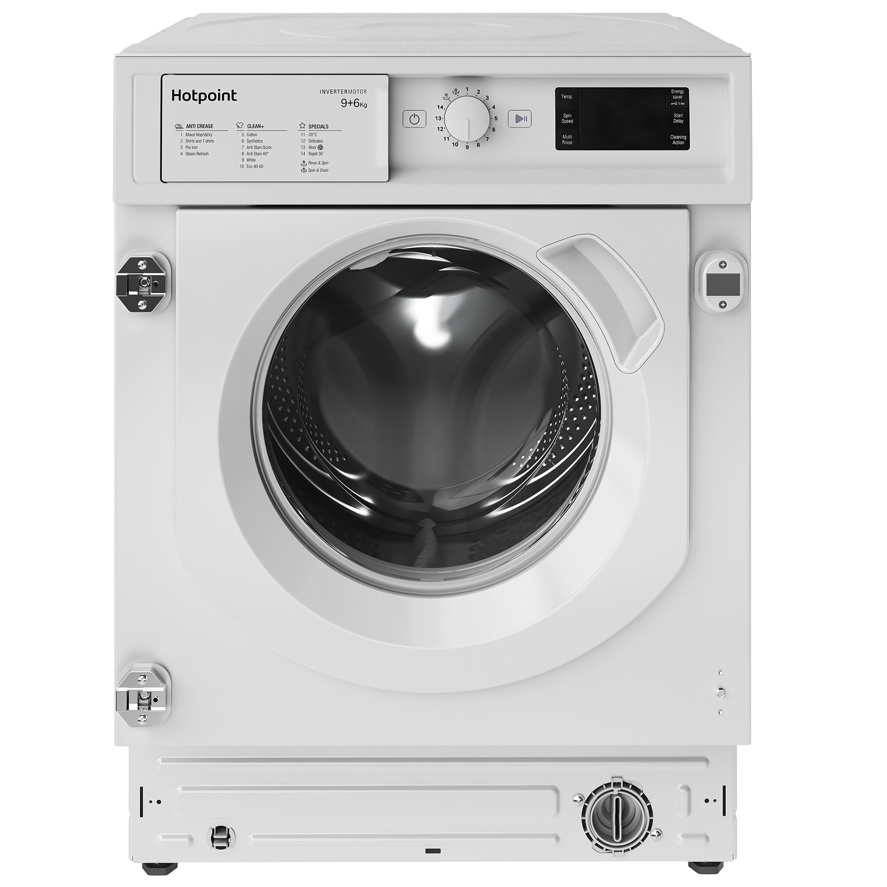 Image of Hotpoint BIWDHG961485 Integrated Washer Dryer 1400rpm 9kg 6kg D Rated
