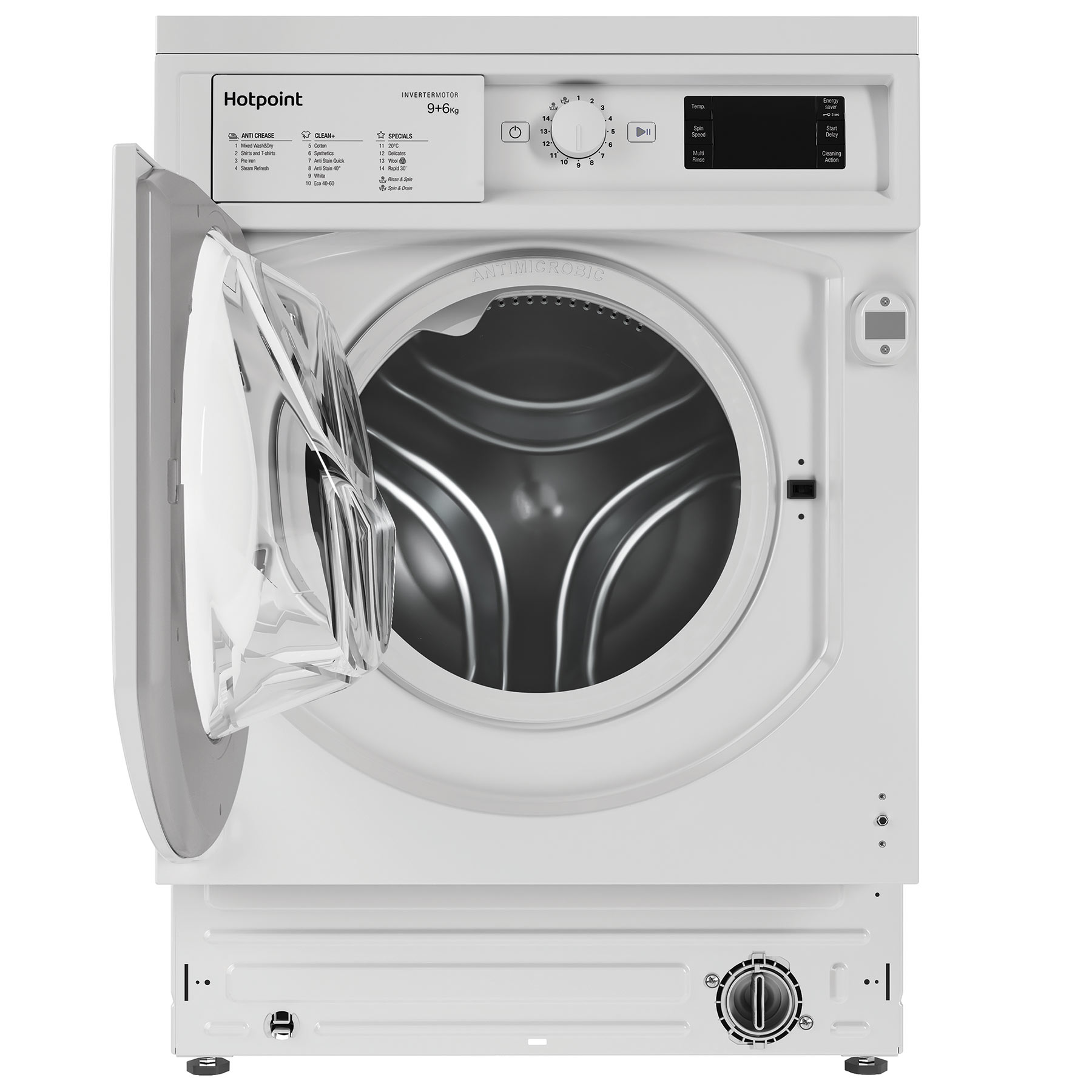 Hotpoint BIWDHG961485 Integrated Washer Dryer 1400 Spin 9kg 6kg D Rate, photo 2