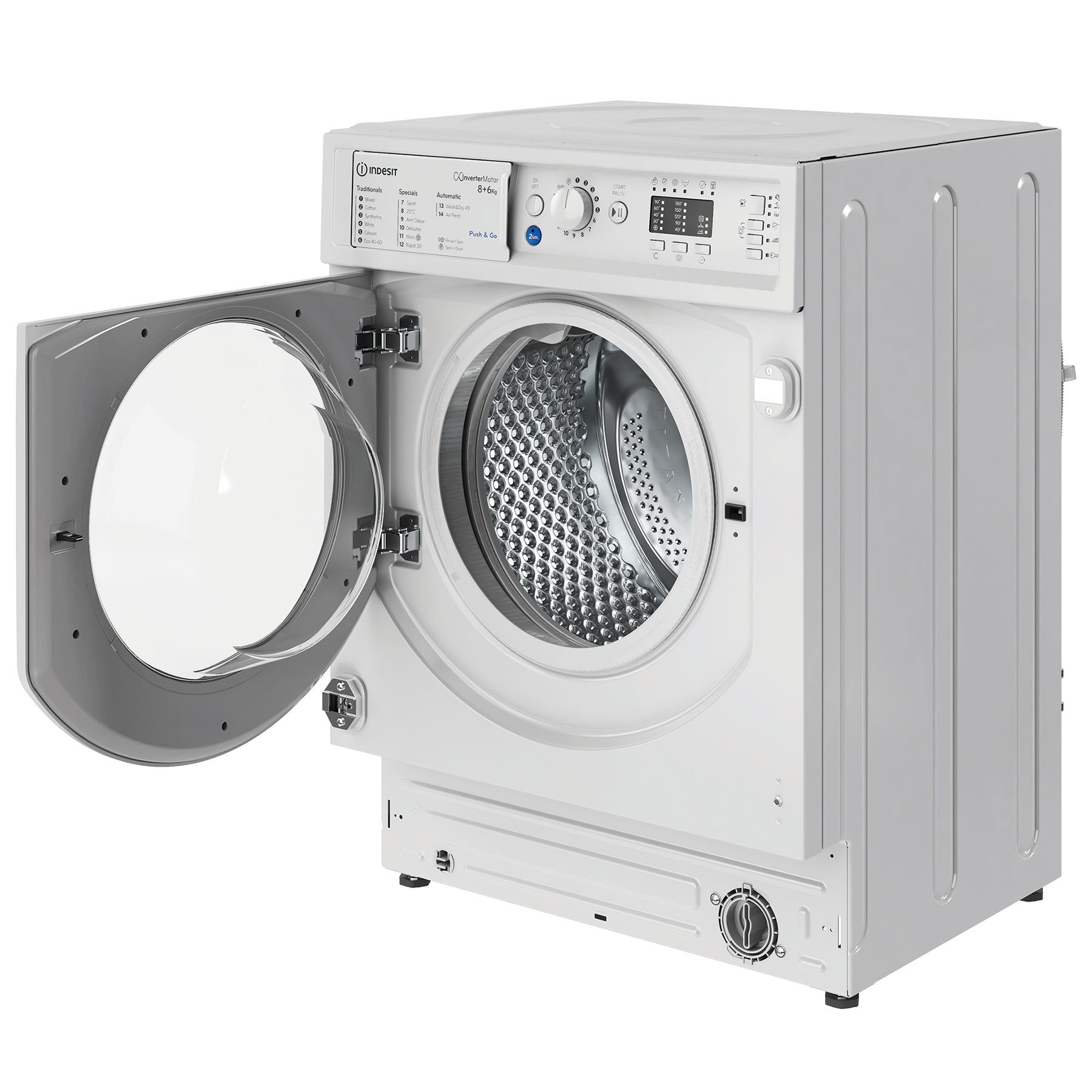 Indesit BIWDIL861485 Integrated Washer Dryer 1400 Spin 8kg 6kg D Rated, photo 4