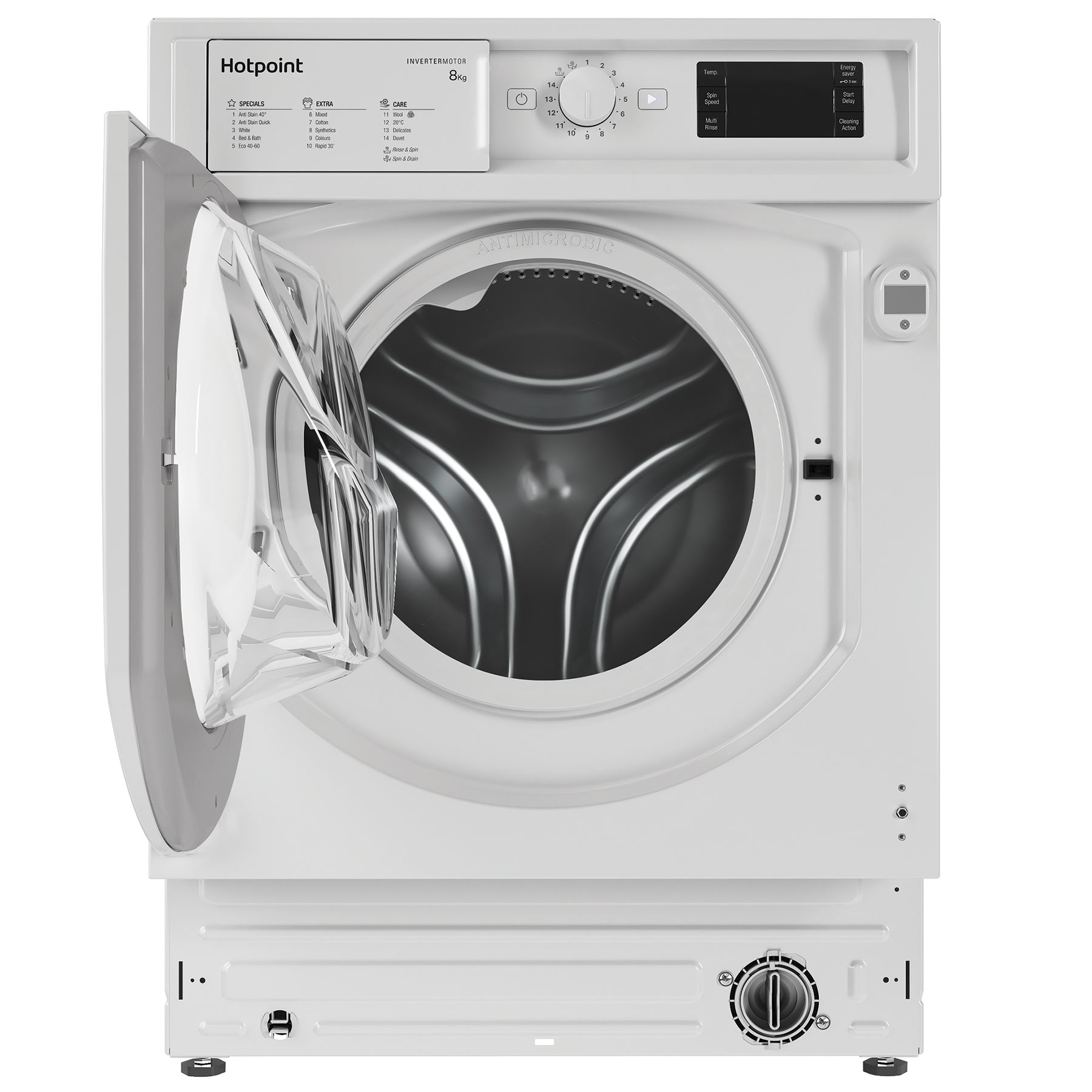 Hotpoint BIWMHG81485 Integrated 8kg 1400 Spin Washing Machine B Rated, photo 2