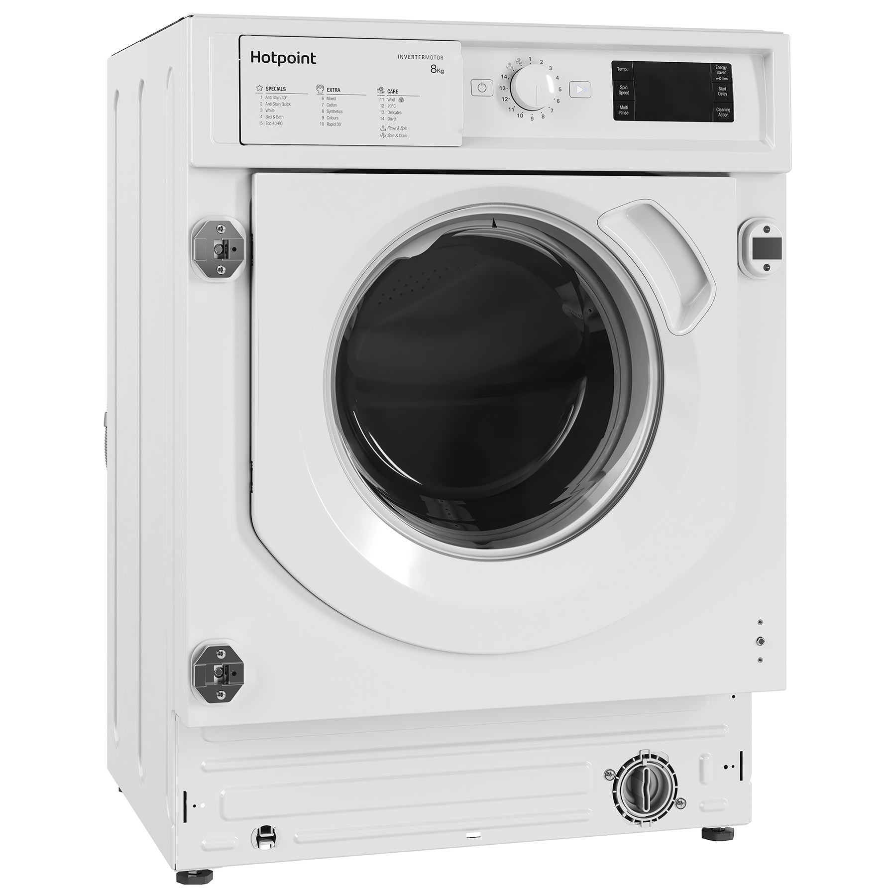 Hotpoint BIWMHG81485 Integrated 8kg 1400 Spin Washing Machine B Rated, photo 4
