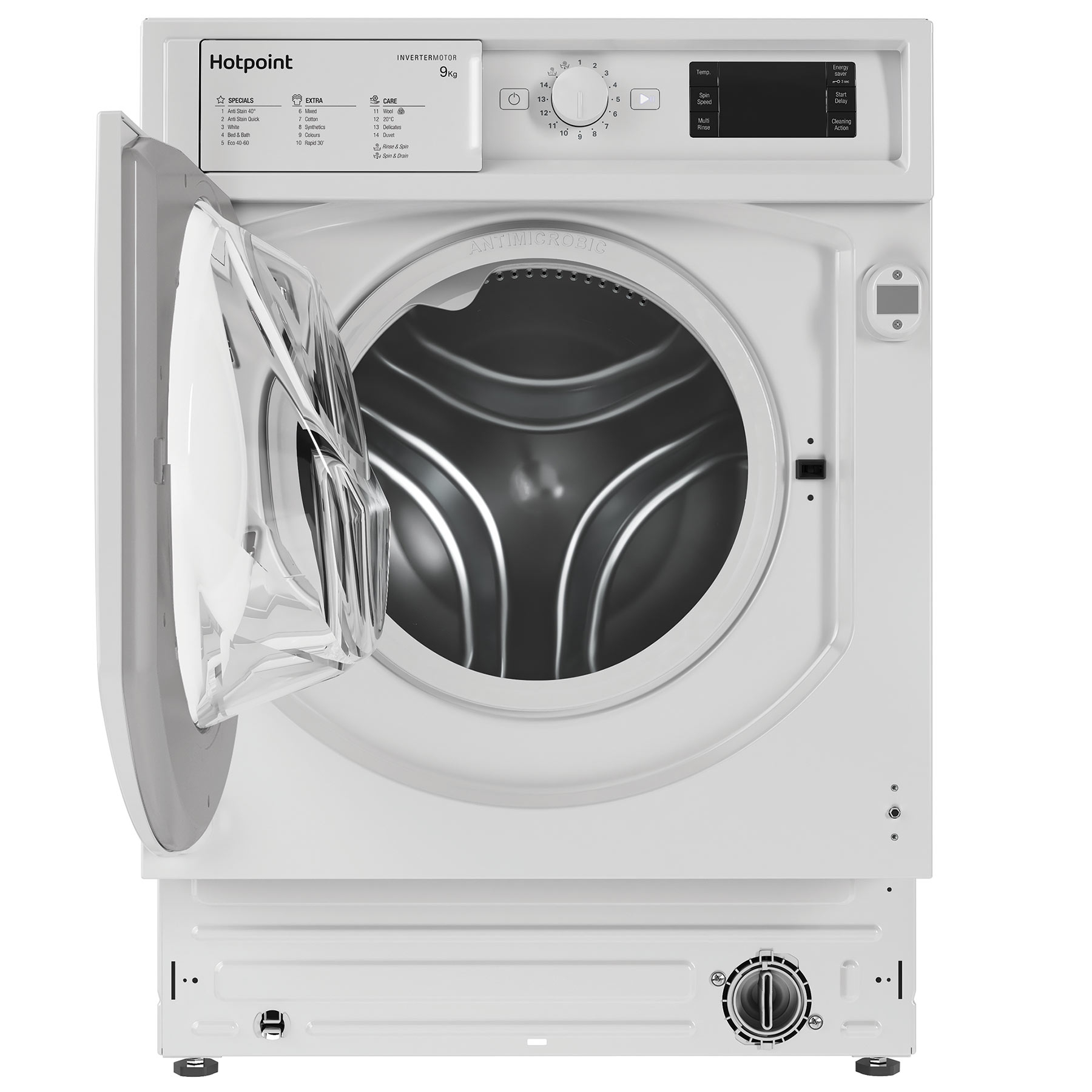 Hotpoint BIWMHG91485 Integrated 9kg 1400 Spin Washing Machine B Rated, photo 2