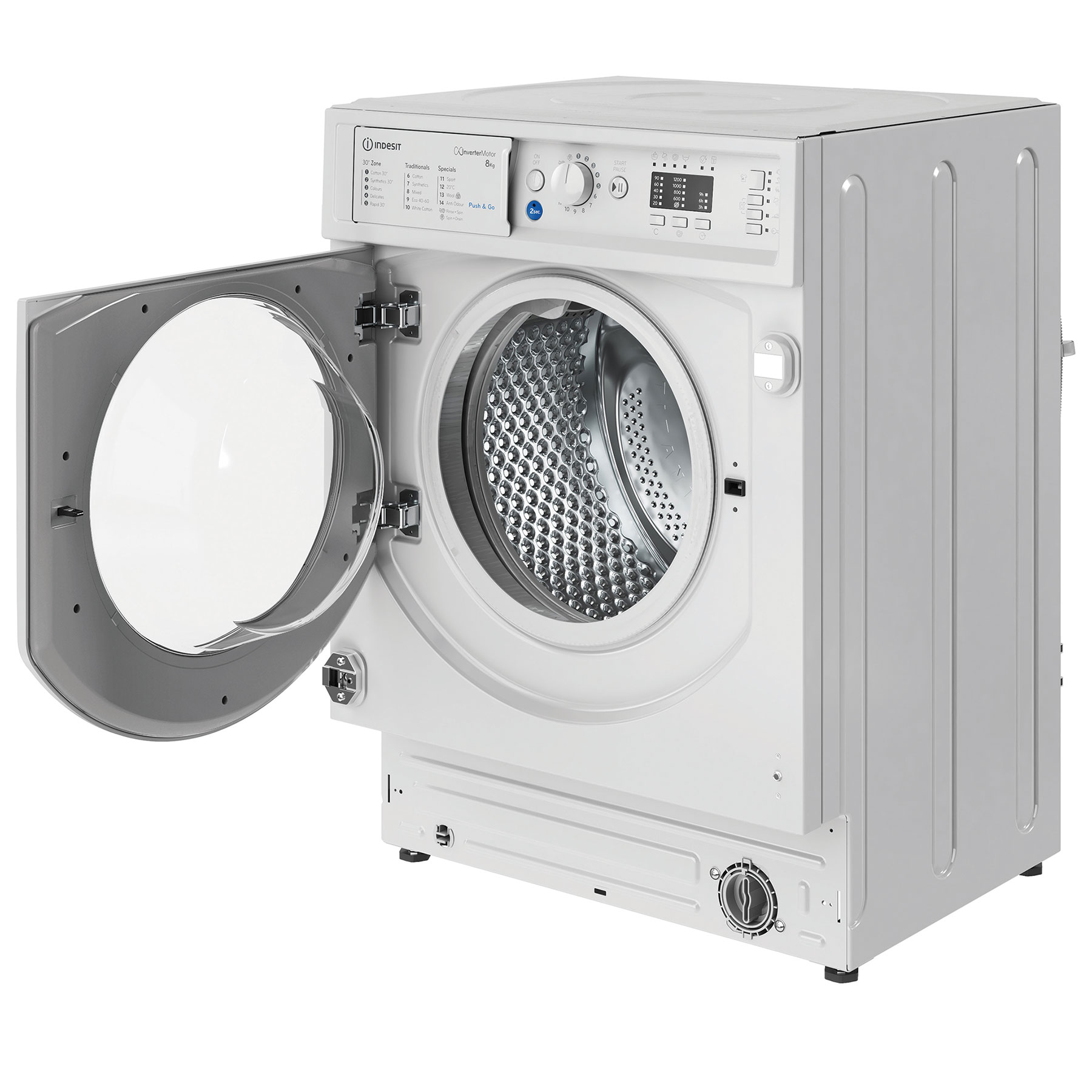 Indesit BIWMIL81485 Integrated 8kg 1400 Spin Washing Machine B Rated P, photo 4